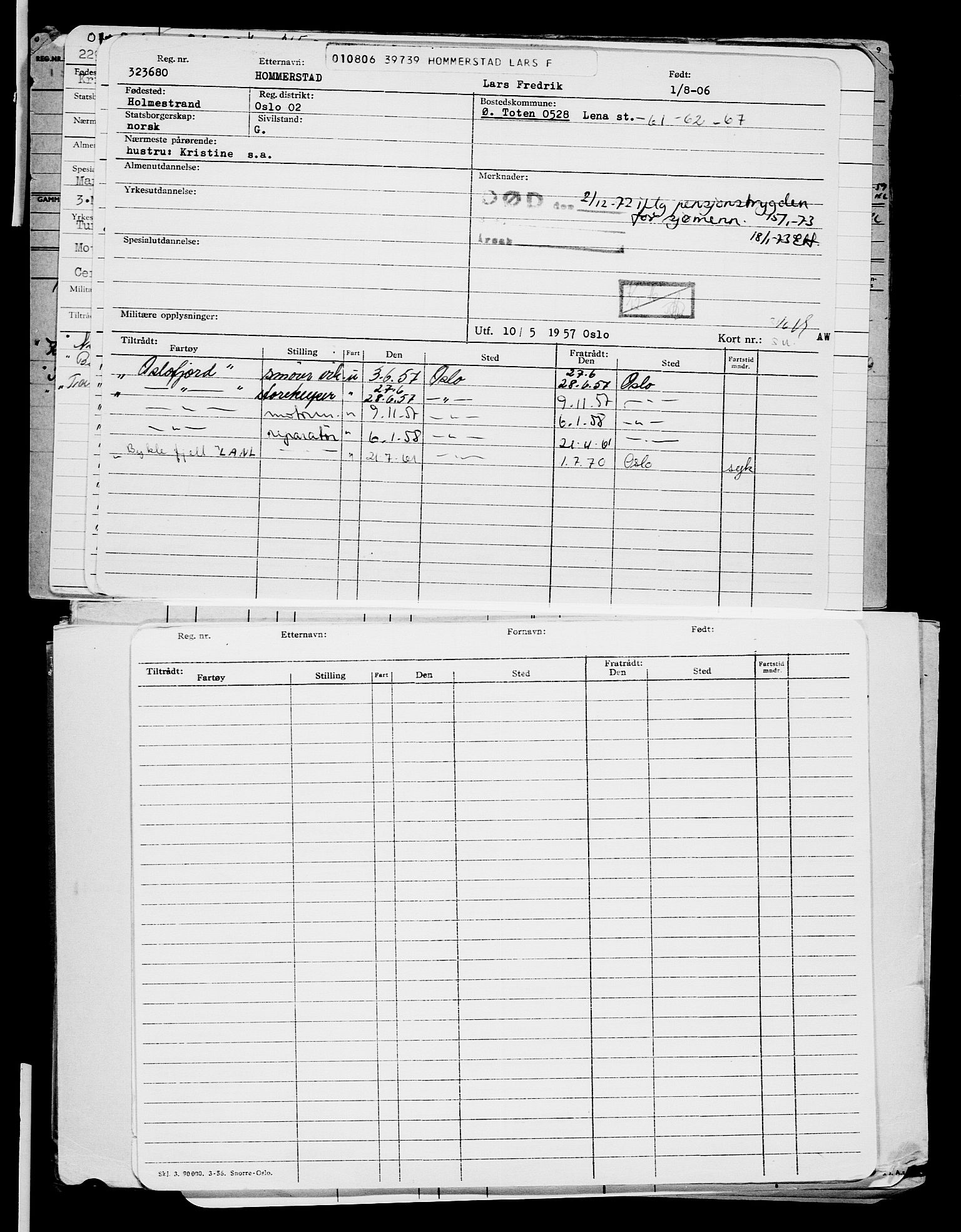 Direktoratet for sjømenn, AV/RA-S-3545/G/Gb/L0066: Hovedkort, 1906, p. 365