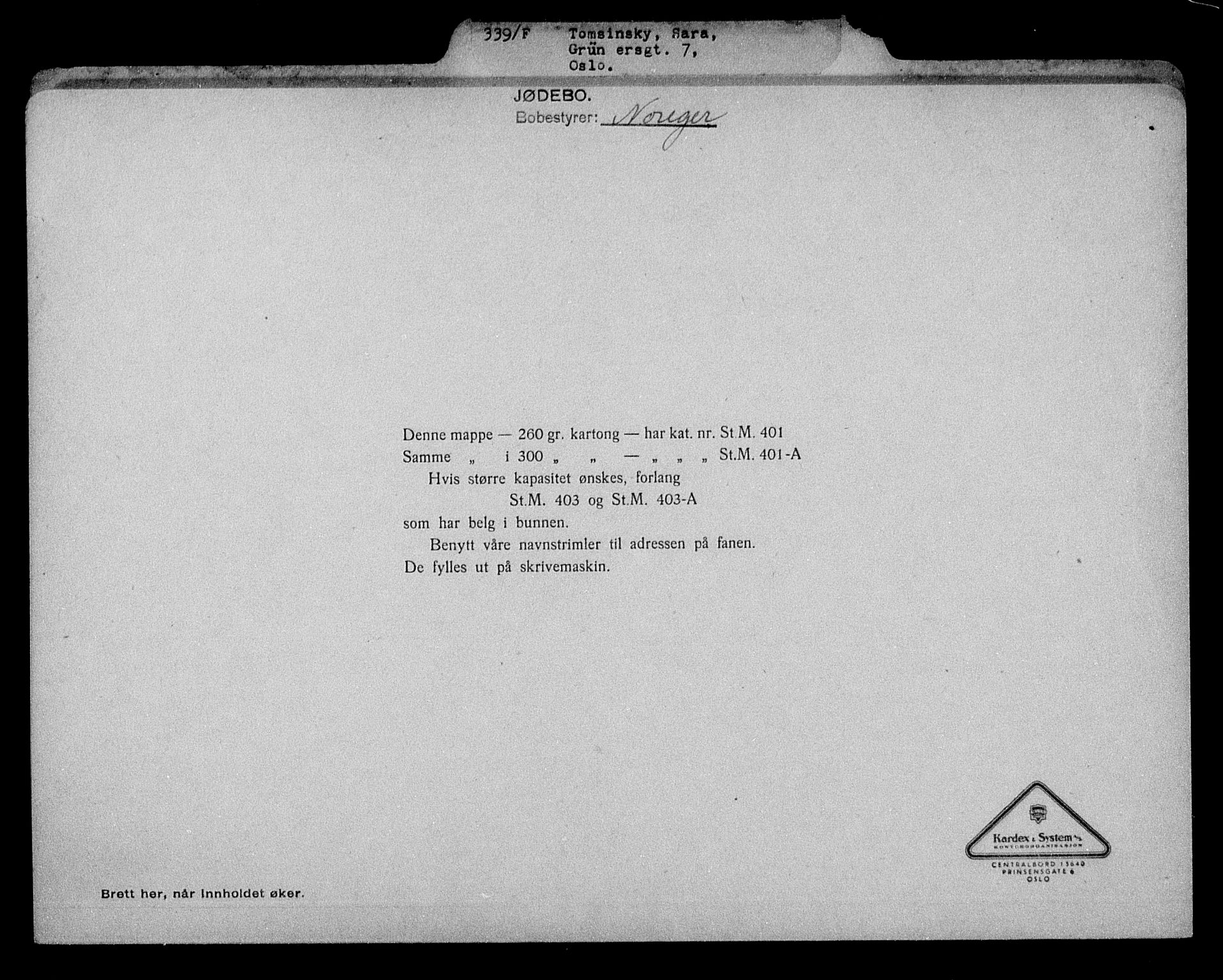 Justisdepartementet, Tilbakeføringskontoret for inndratte formuer, RA/S-1564/H/Hc/Hcc/L0984: --, 1945-1947, p. 169