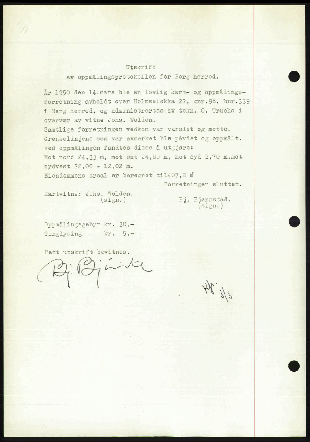 Idd og Marker sorenskriveri, AV/SAO-A-10283/G/Gb/Gbb/L0014: Mortgage book no. A14, 1950-1950, Diary no: : 828/1950