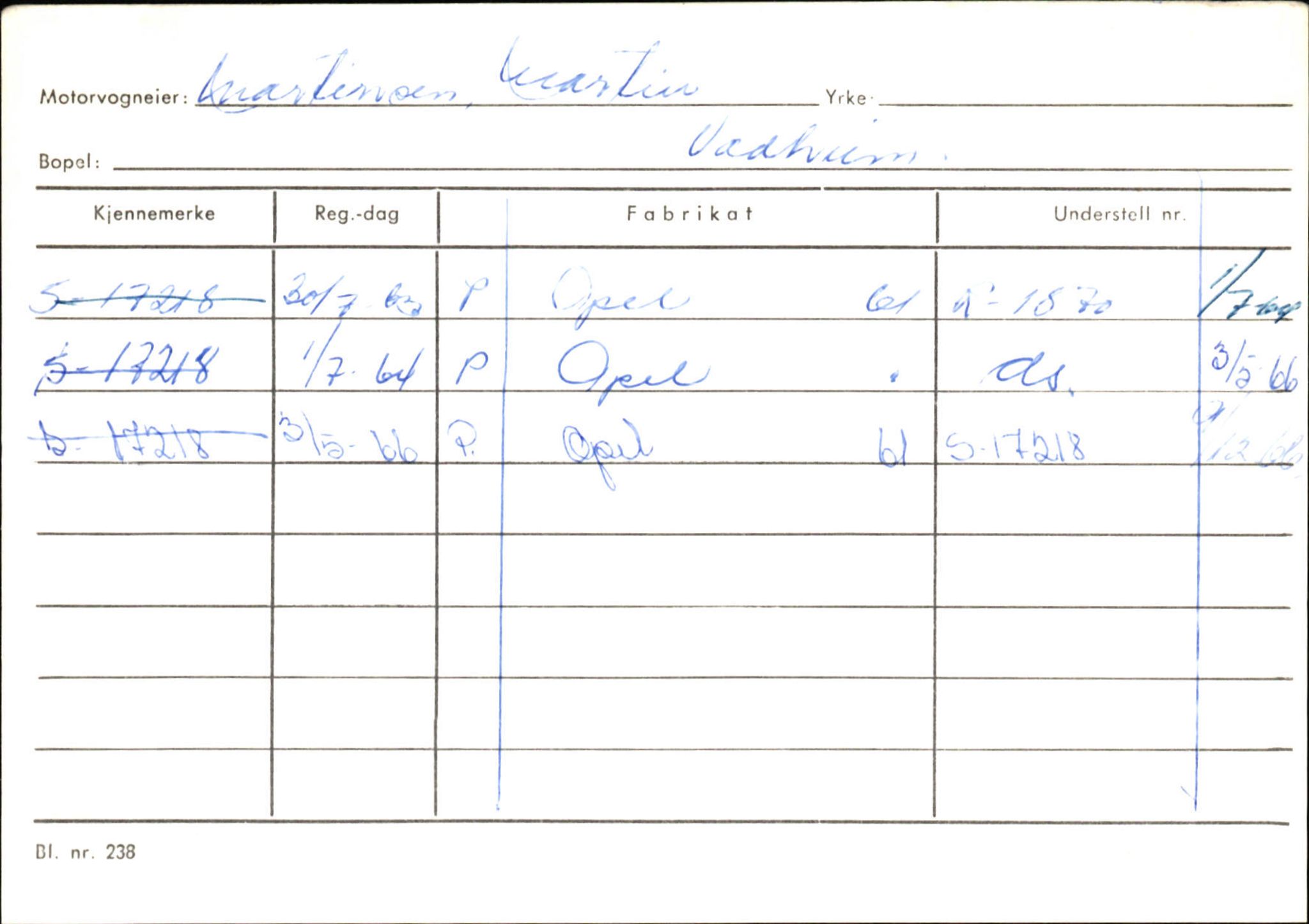 Statens vegvesen, Sogn og Fjordane vegkontor, AV/SAB-A-5301/4/F/L0130: Eigarregister Eid T-Å. Høyanger A-O, 1945-1975, p. 2096