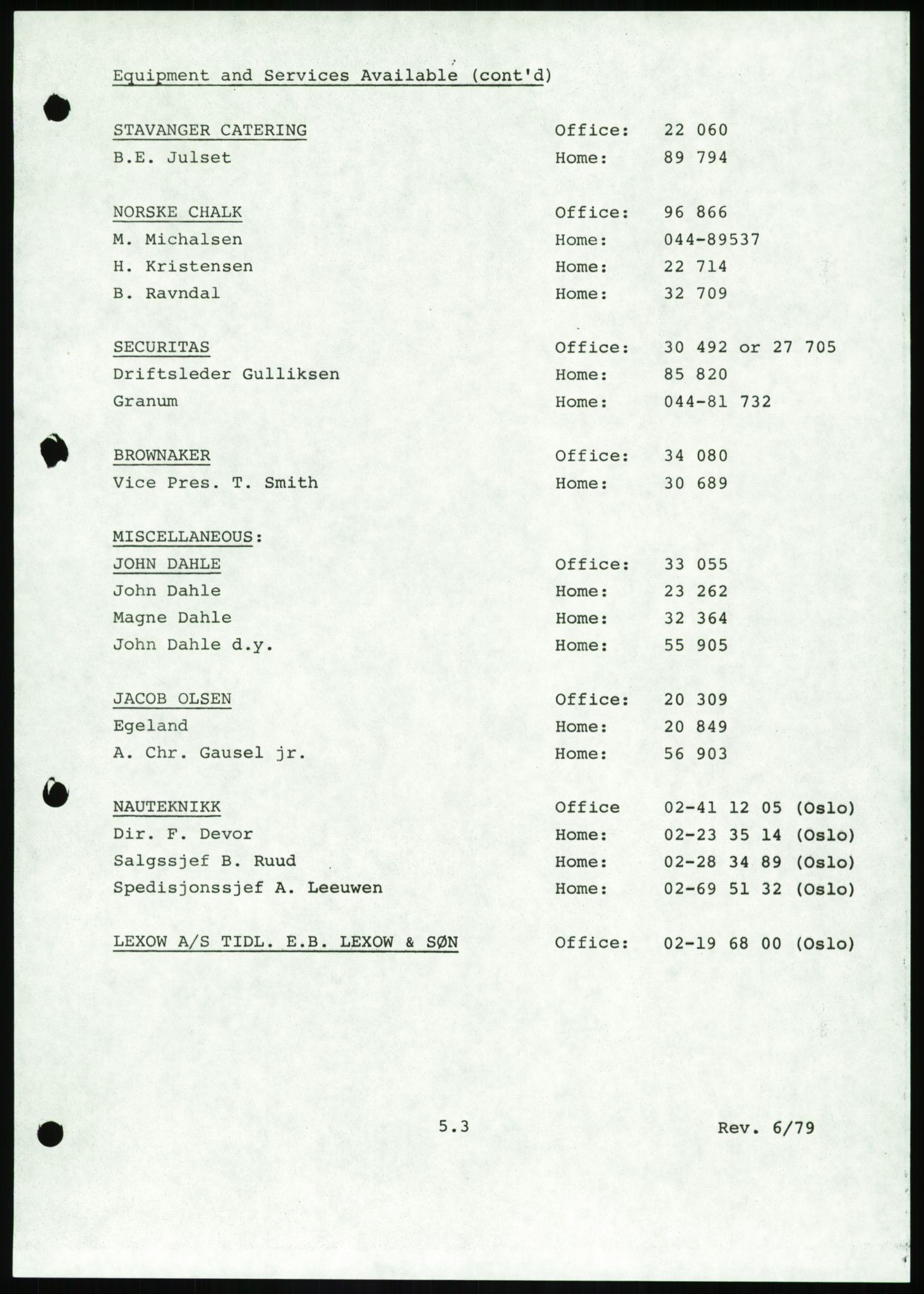 Justisdepartementet, Granskningskommisjonen ved Alexander Kielland-ulykken 27.3.1980, AV/RA-S-1165/D/L0016: O Beredskapsplaner (Doku.liste + O1-O3 av 3), 1980-1981, p. 281