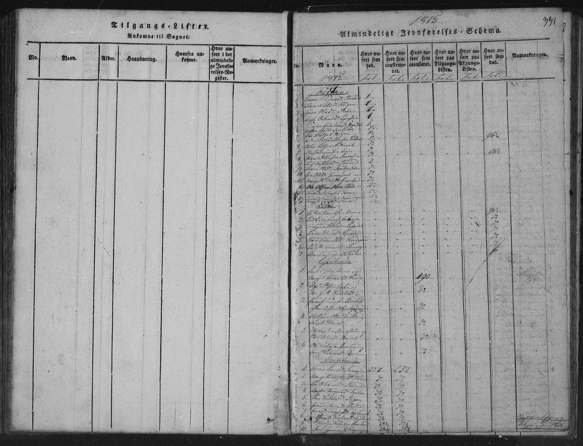 Hjartdal kirkebøker, SAKO/A-270/F/Fc/L0001: Parish register (official) no. III 1, 1815-1843, p. 331