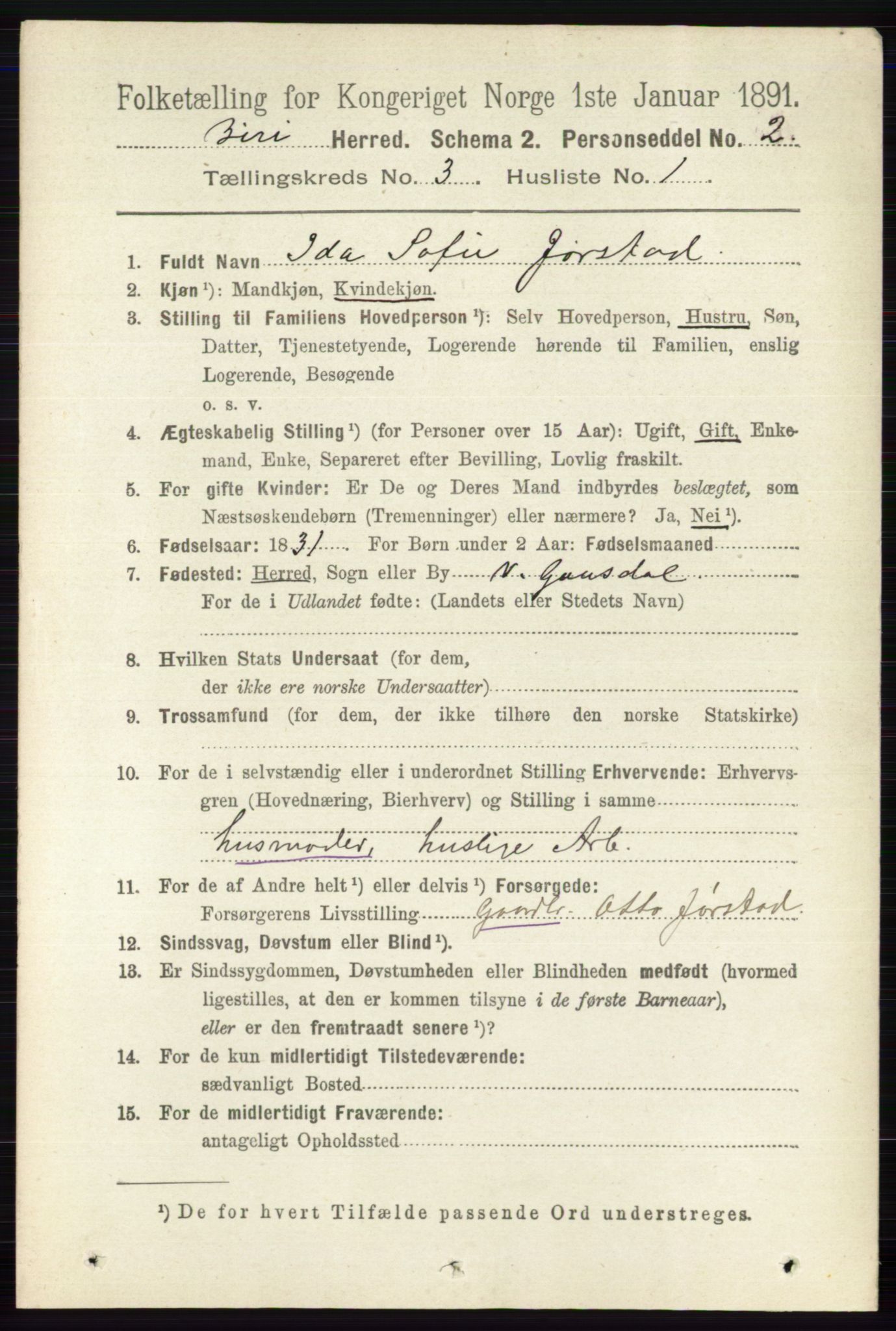 RA, 1891 census for 0525 Biri, 1891, p. 904