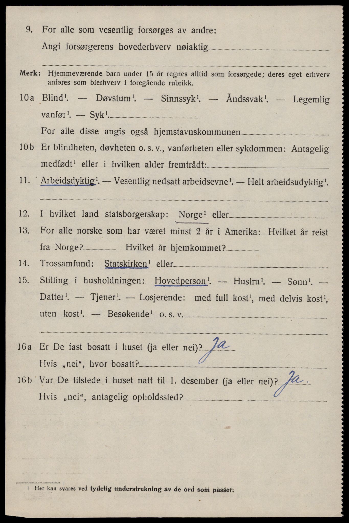 SAST, 1920 census for Skudenes, 1920, p. 5521