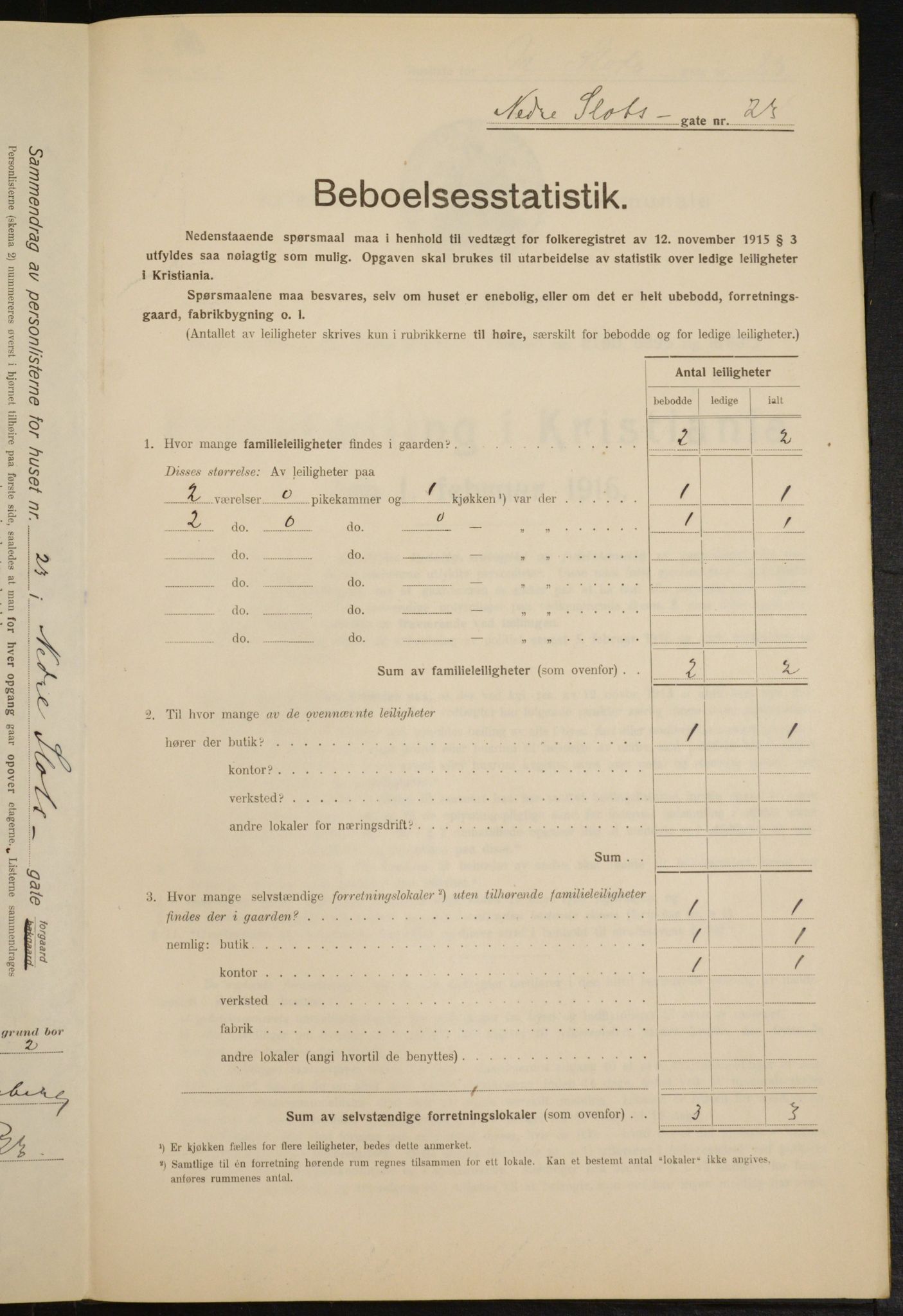 OBA, Municipal Census 1916 for Kristiania, 1916, p. 71242