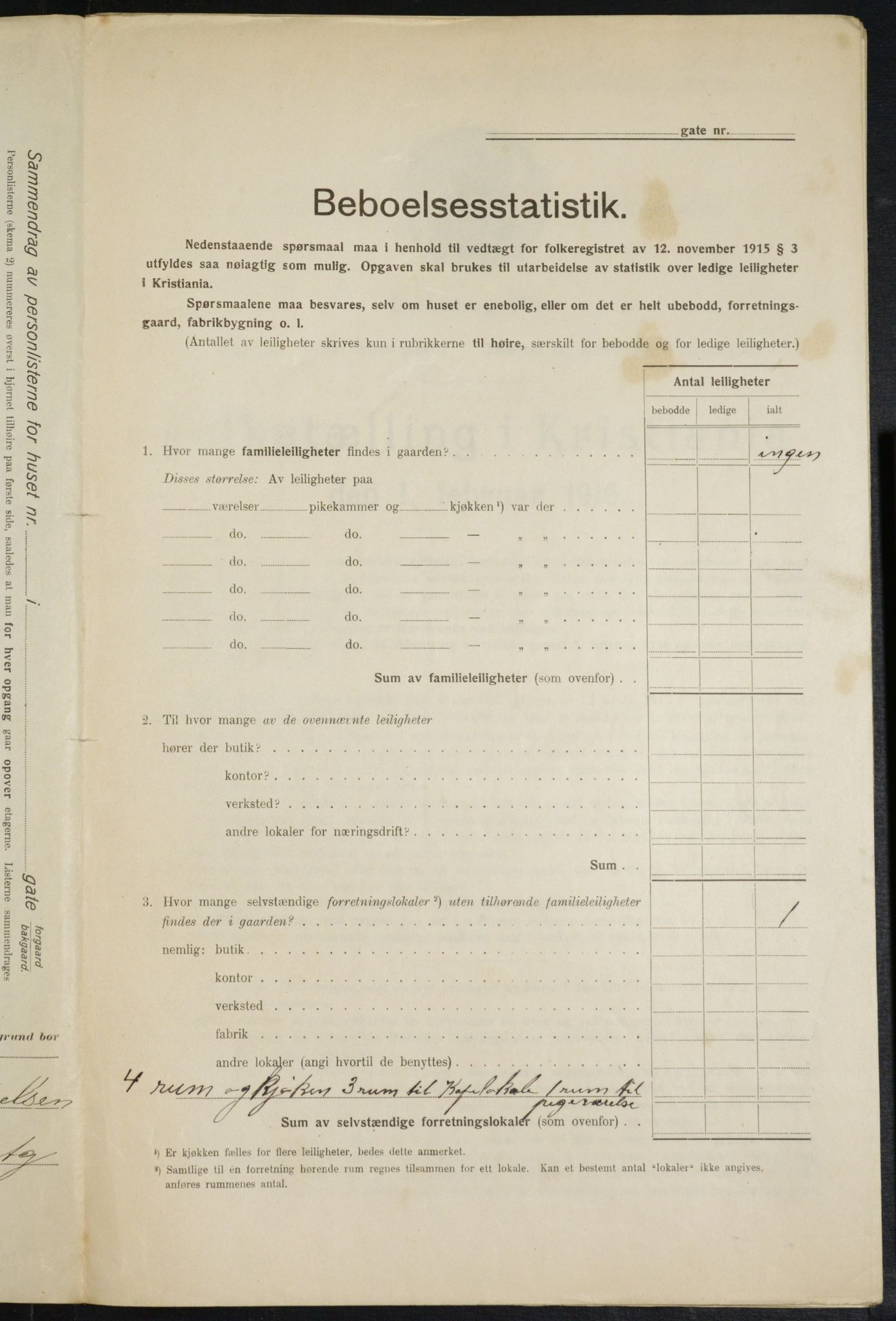 OBA, Municipal Census 1916 for Kristiania, 1916, p. 24459