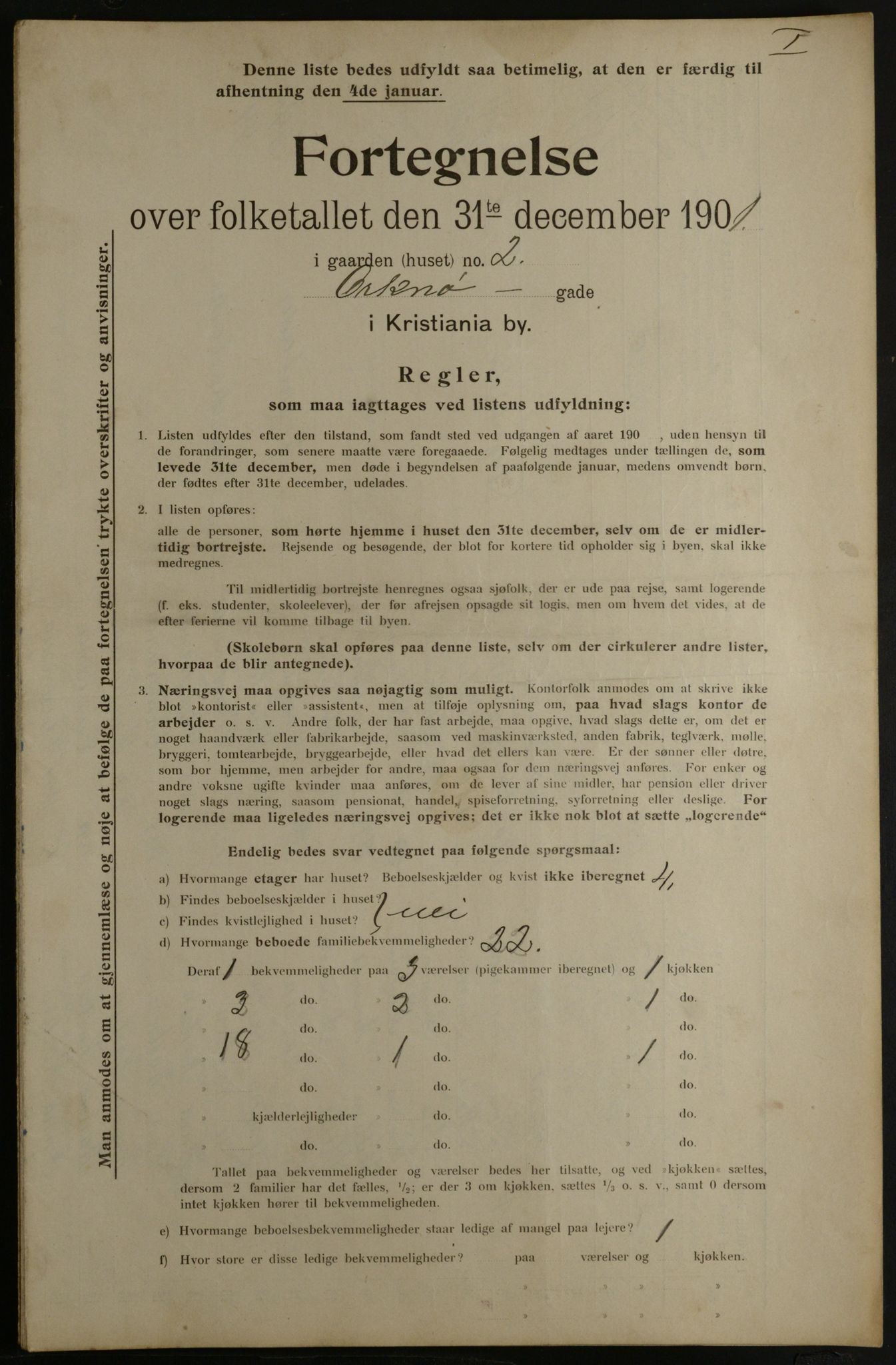 OBA, Municipal Census 1901 for Kristiania, 1901, p. 11612