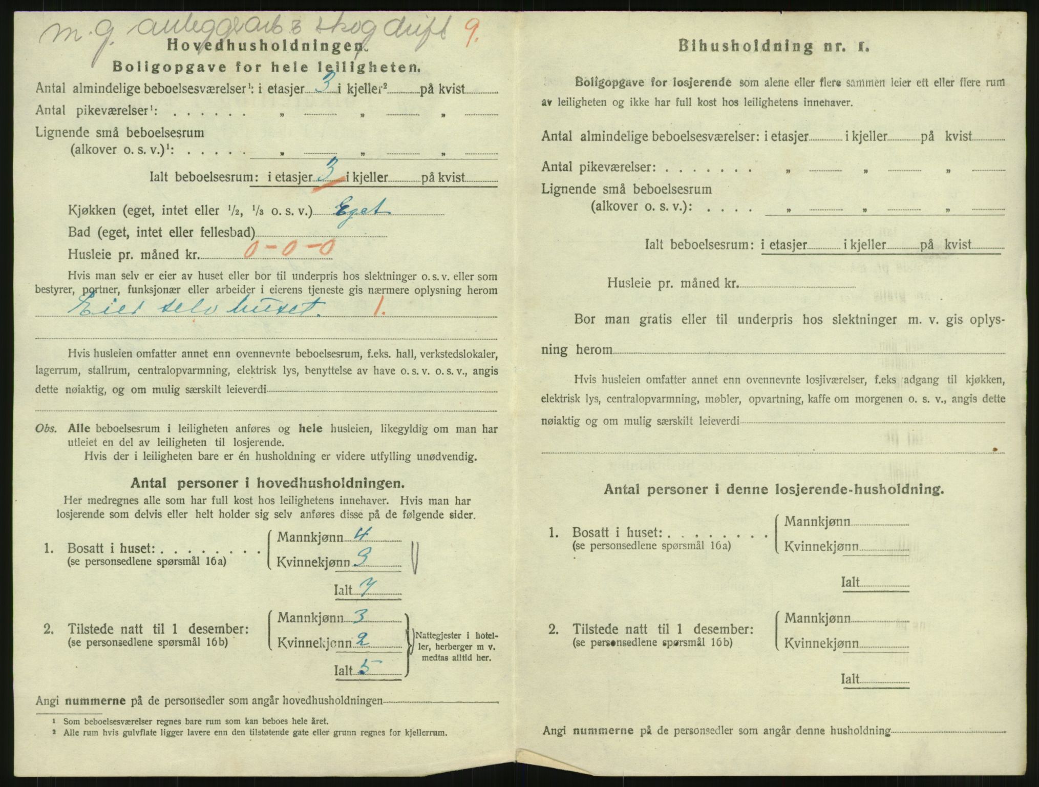 SAT, 1920 census for Mosjøen, 1920, p. 701