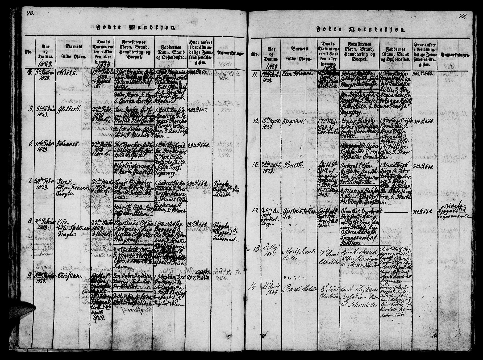 Ministerialprotokoller, klokkerbøker og fødselsregistre - Møre og Romsdal, AV/SAT-A-1454/581/L0933: Parish register (official) no. 581A03 /1, 1819-1836, p. 70-71