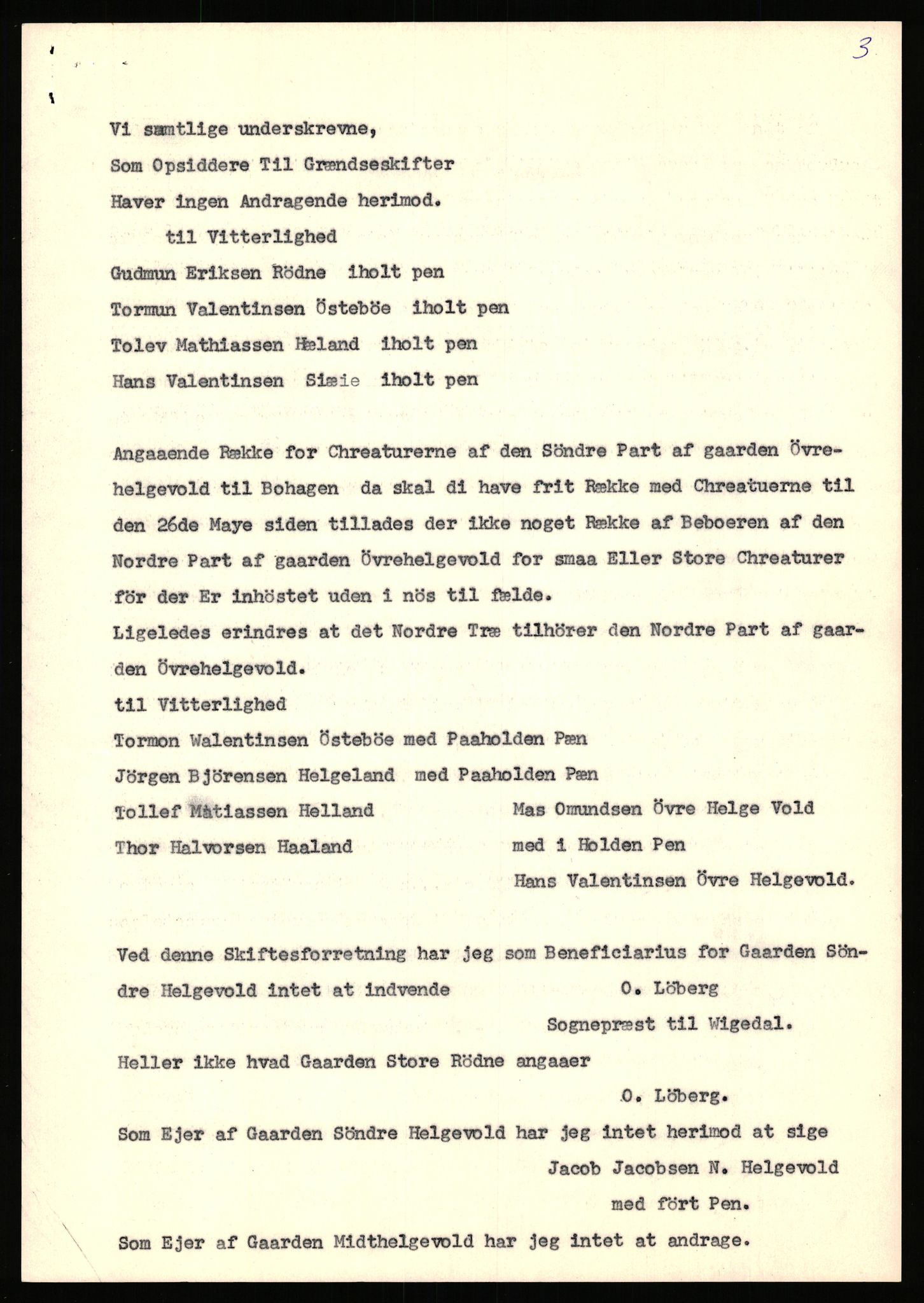 Statsarkivet i Stavanger, AV/SAST-A-101971/03/Y/Yj/L0034: Avskrifter sortert etter gårdsnavn: Helgeland i Bjerkreim - Helle nedre, 1750-1930, p. 187