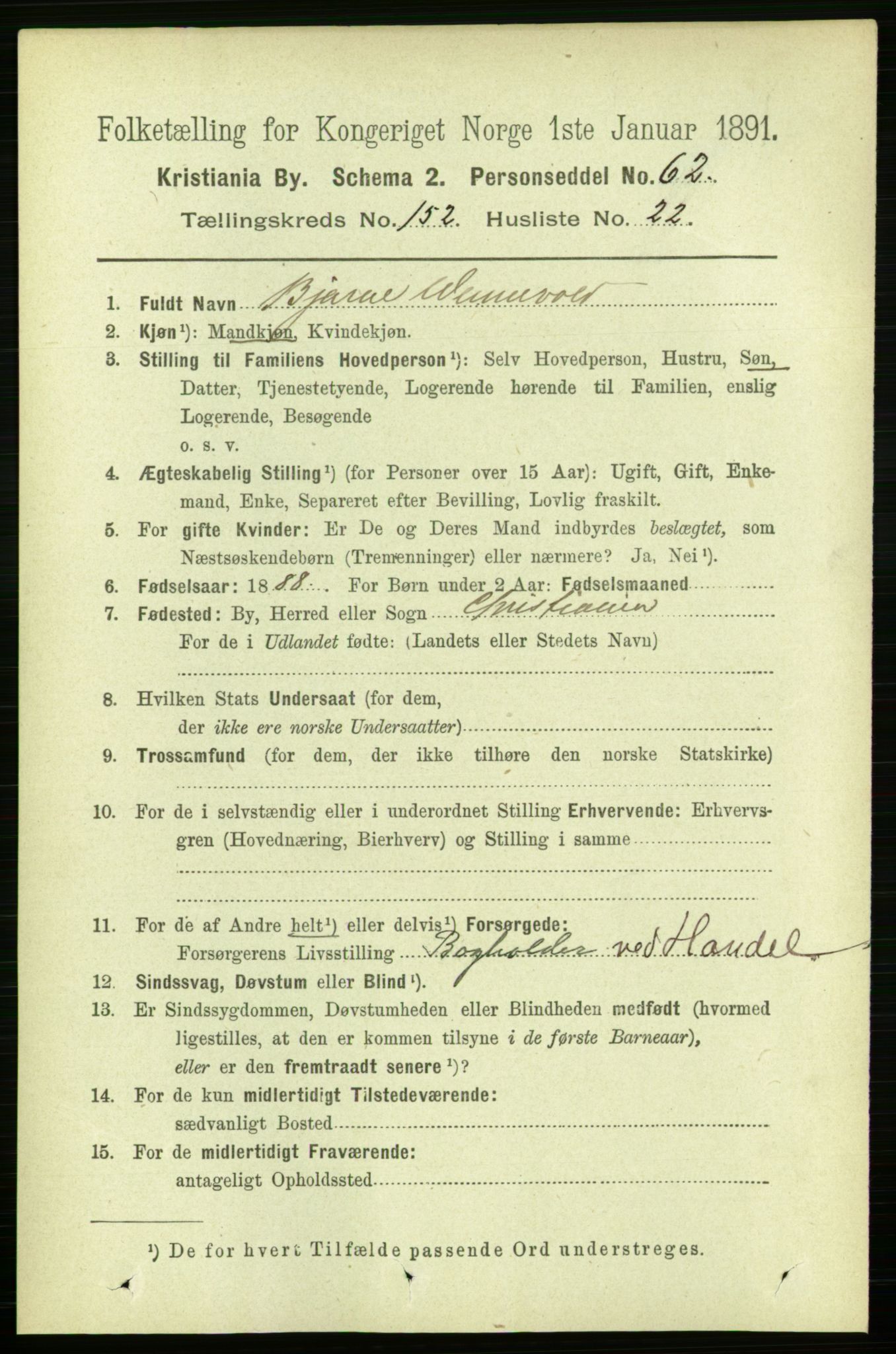 RA, 1891 census for 0301 Kristiania, 1891, p. 85904