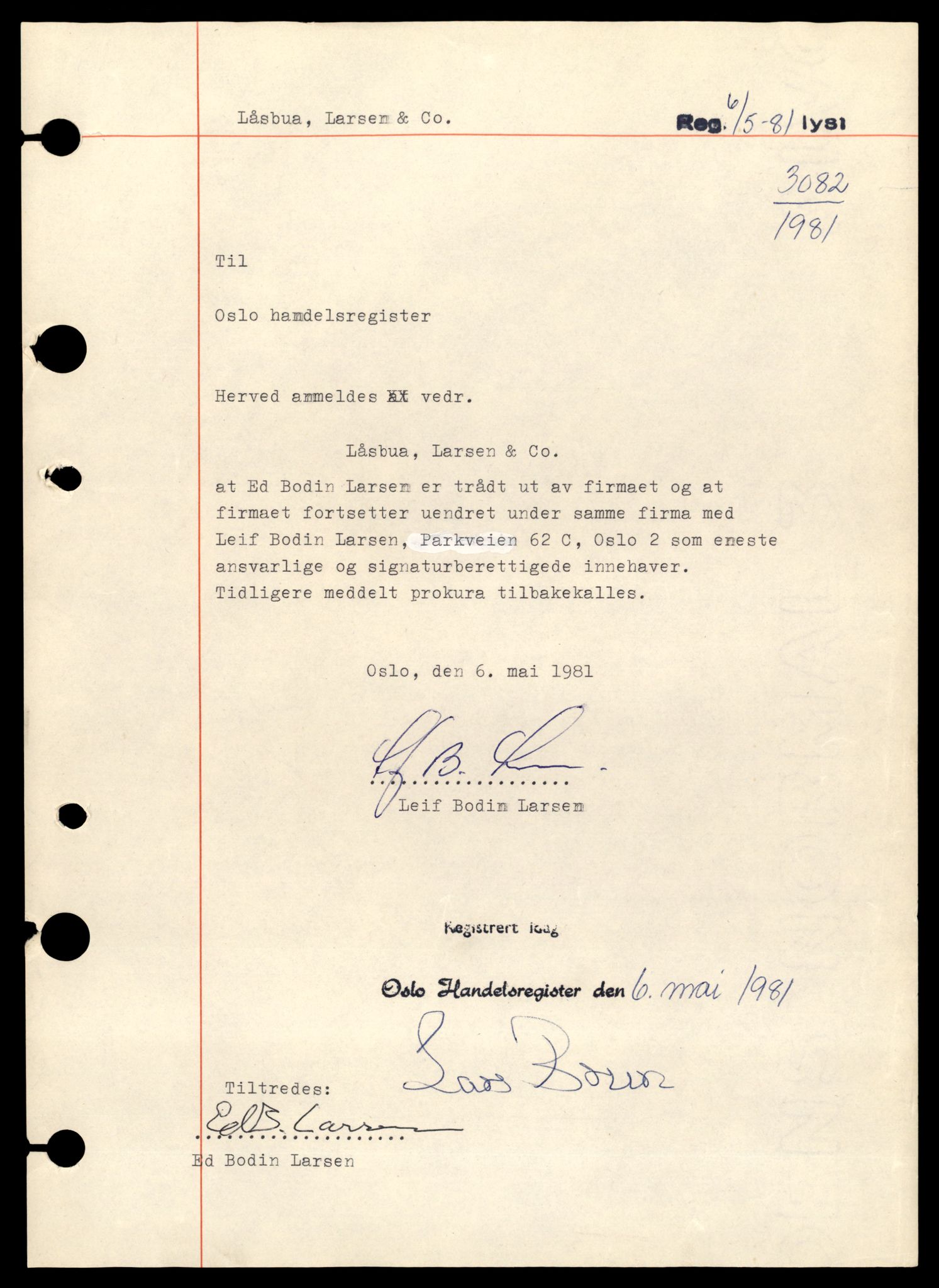 Oslo byfogd, Handelsregisteret, AV/SAT-A-10867/G/Gb/Gbb/L0059: Registreringsmeldinger, L-Norp, 1983, p. 3