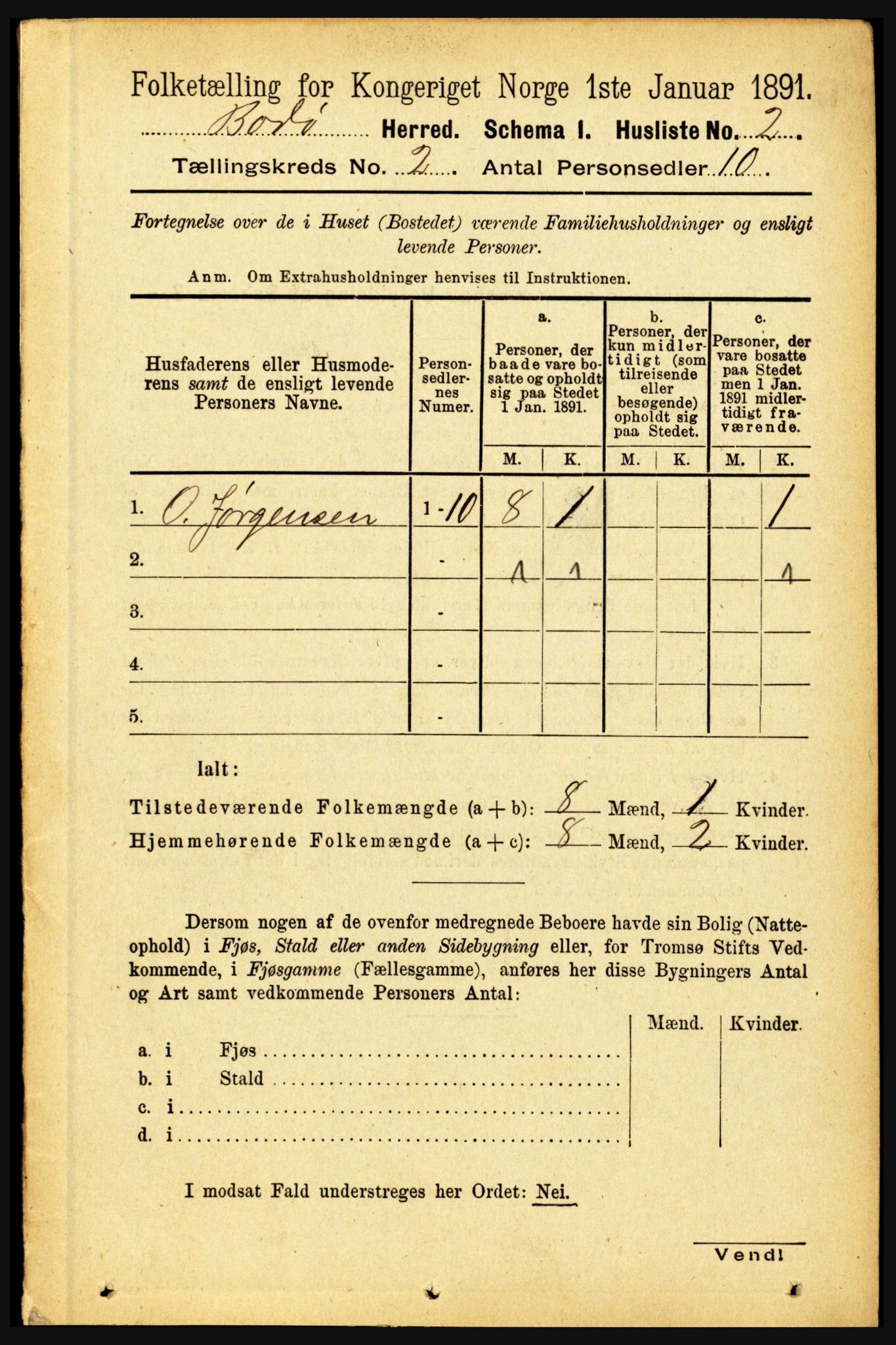 RA, 1891 census for 1843 Bodø, 1891, p. 563