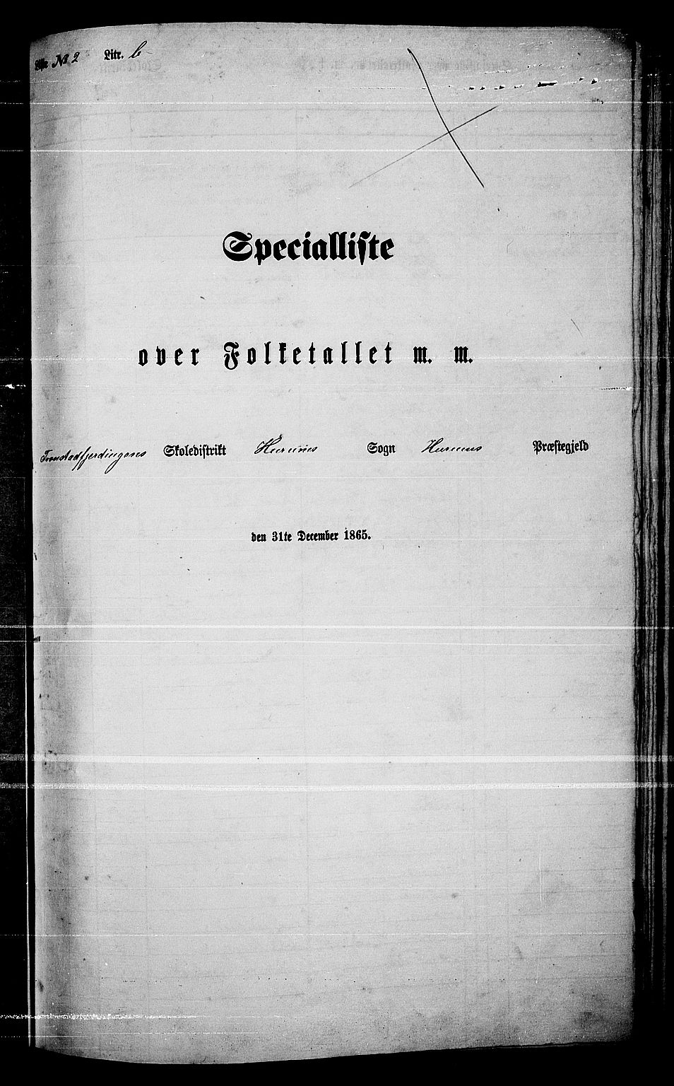 RA, 1865 census for Hurum, 1865, p. 41