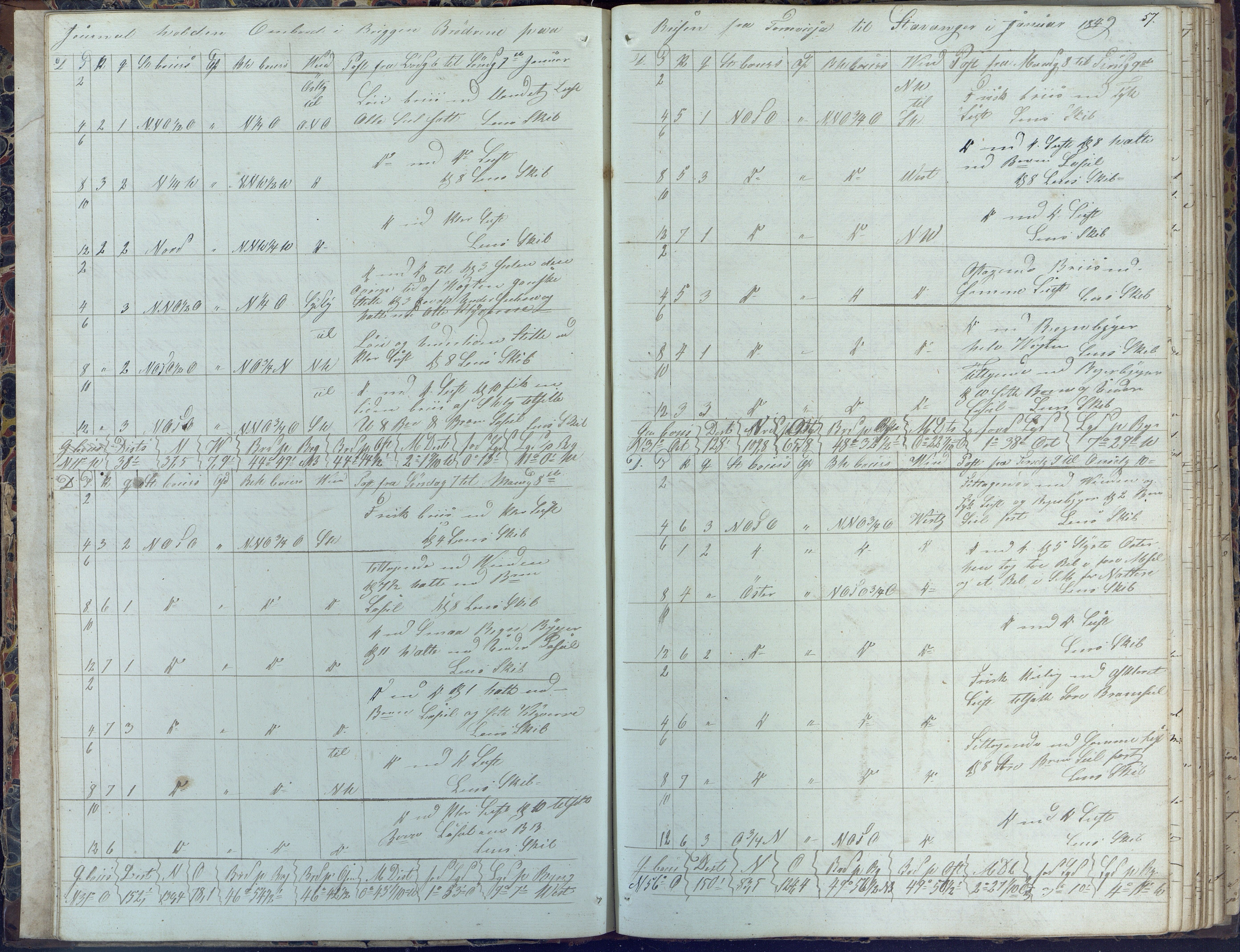 Fartøysarkivet, AAKS/PA-1934/F/L0062/0001: Flere fartøy (se mappenivå) / Brødrene (brigg), 1849-1858, p. 57