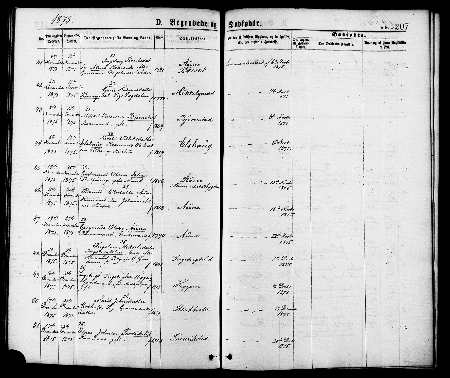 Ministerialprotokoller, klokkerbøker og fødselsregistre - Møre og Romsdal, AV/SAT-A-1454/598/L1068: Parish register (official) no. 598A02, 1872-1881, p. 207