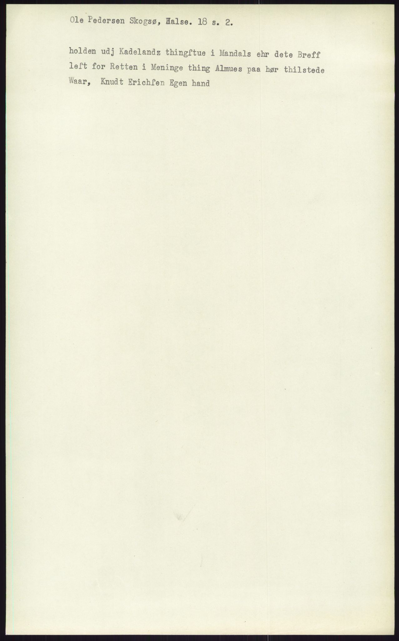 Samlinger til kildeutgivelse, Diplomavskriftsamlingen, RA/EA-4053/H/Ha, p. 2884