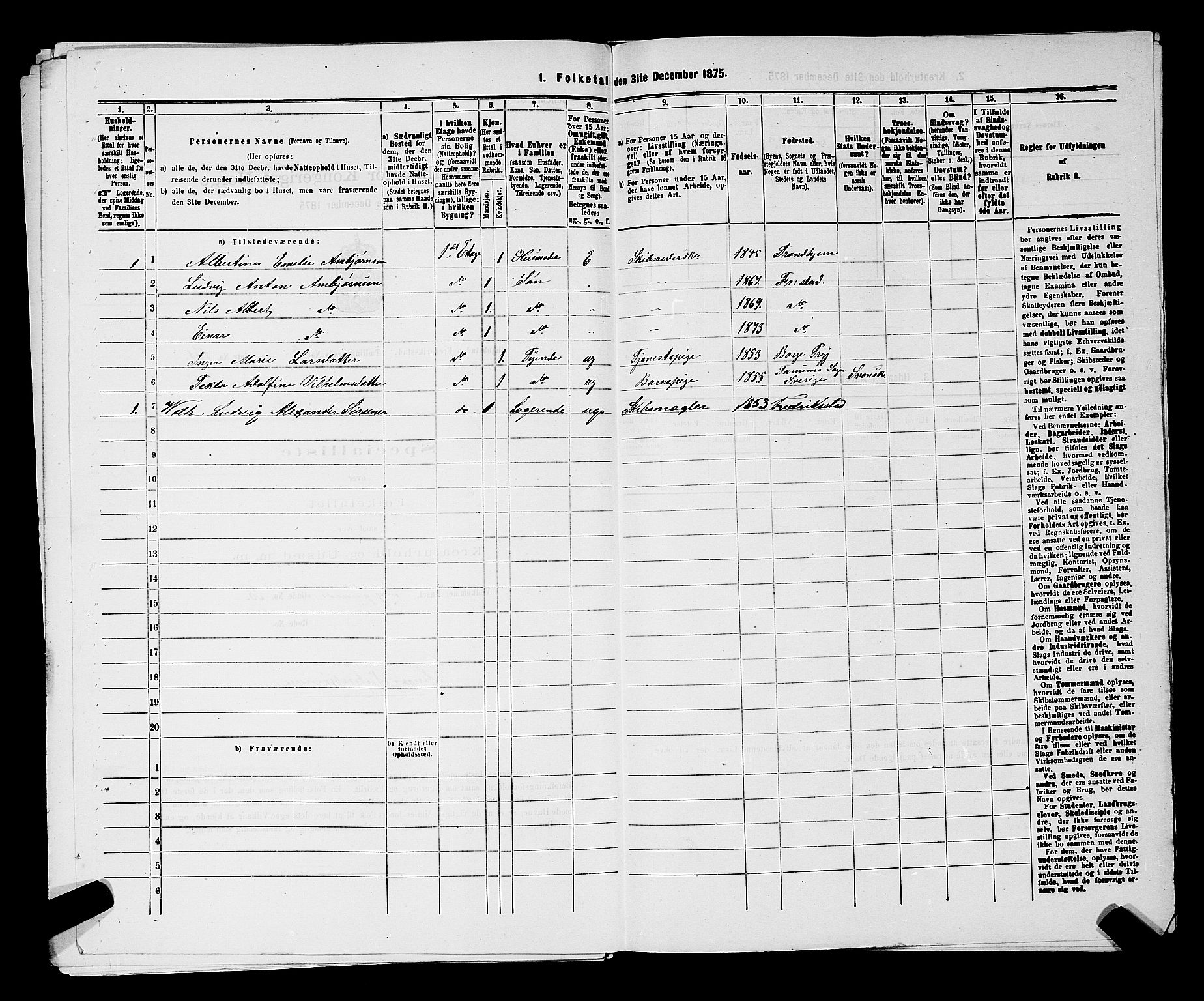 RA, 1875 census for 0103B Fredrikstad/Fredrikstad, 1875, p. 504