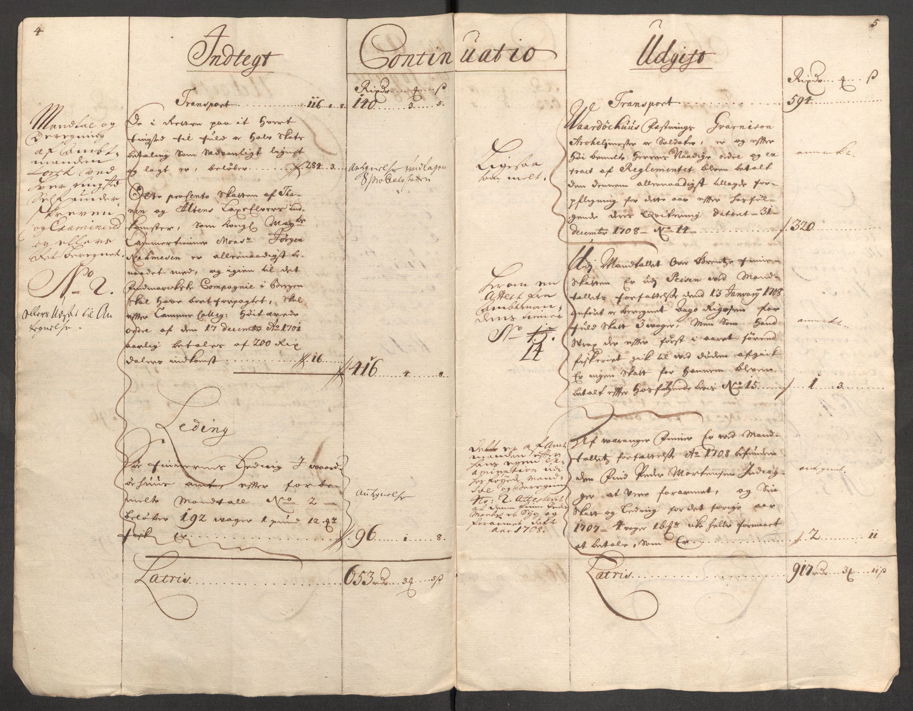 Rentekammeret inntil 1814, Reviderte regnskaper, Fogderegnskap, AV/RA-EA-4092/R69/L4854: Fogderegnskap Finnmark/Vardøhus, 1707-1708, p. 113