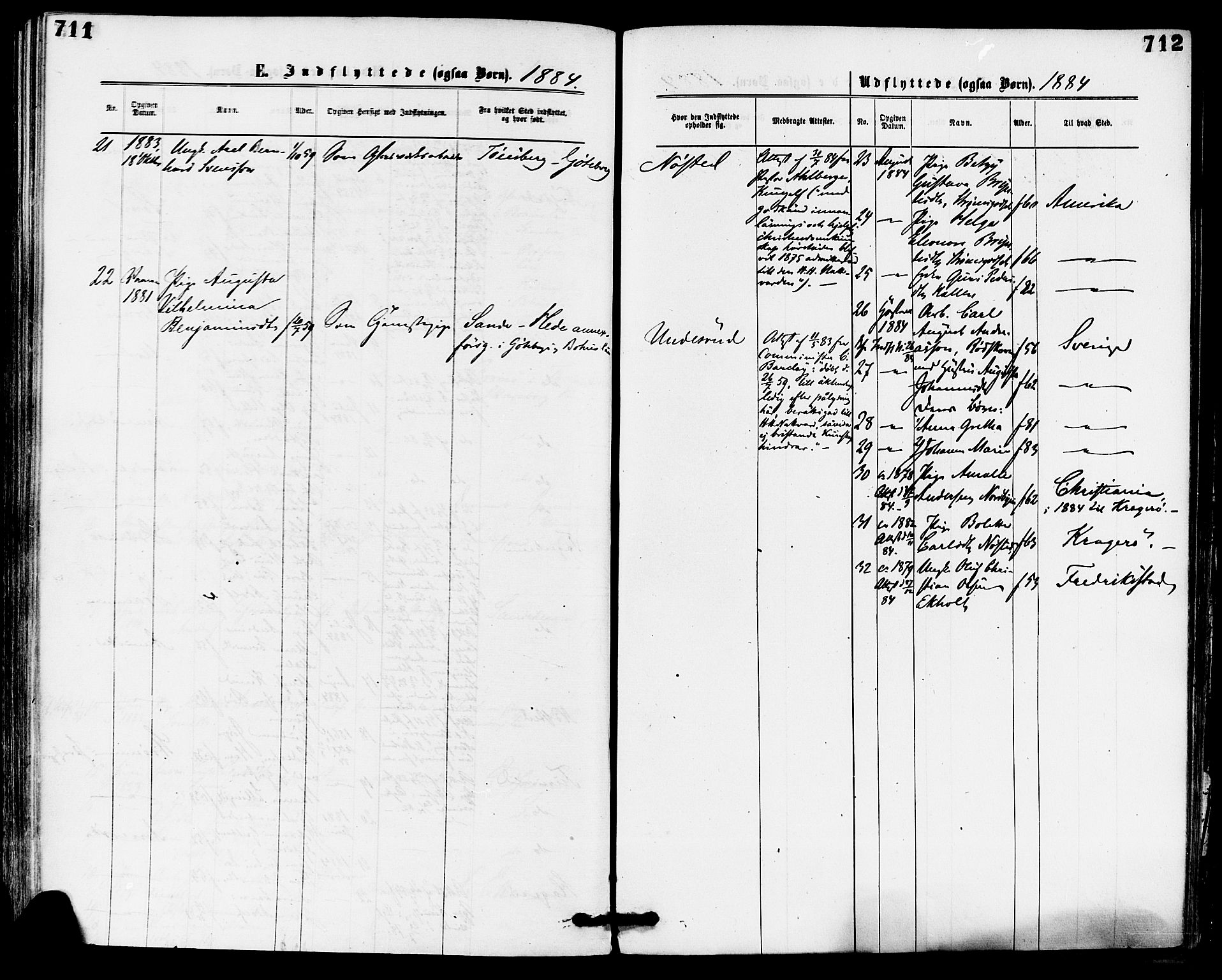 Skoger kirkebøker, AV/SAKO-A-59/F/Fa/L0005: Parish register (official) no. I 5, 1873-1884, p. 711-712