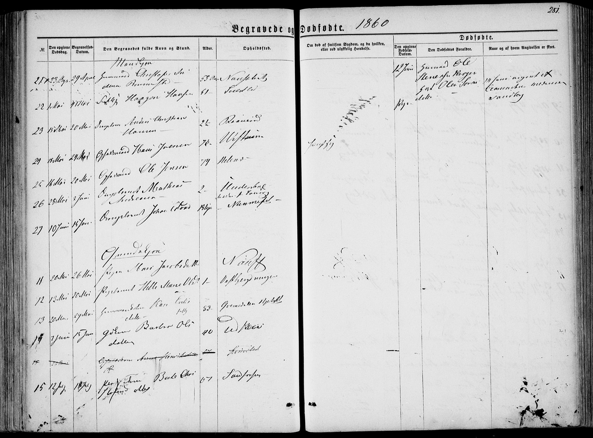 Hedrum kirkebøker, AV/SAKO-A-344/F/Fa/L0007: Parish register (official) no. I 7, 1857-1868, p. 281