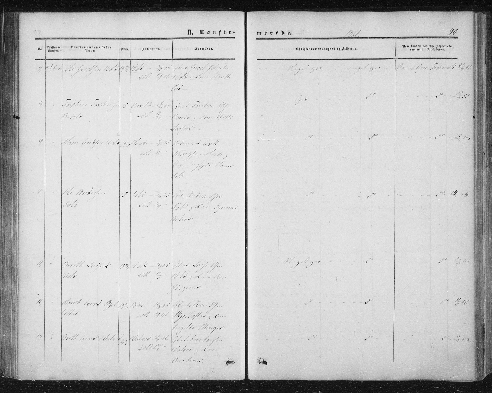 Ministerialprotokoller, klokkerbøker og fødselsregistre - Møre og Romsdal, AV/SAT-A-1454/543/L0562: Parish register (official) no. 543A02, 1854-1884, p. 90