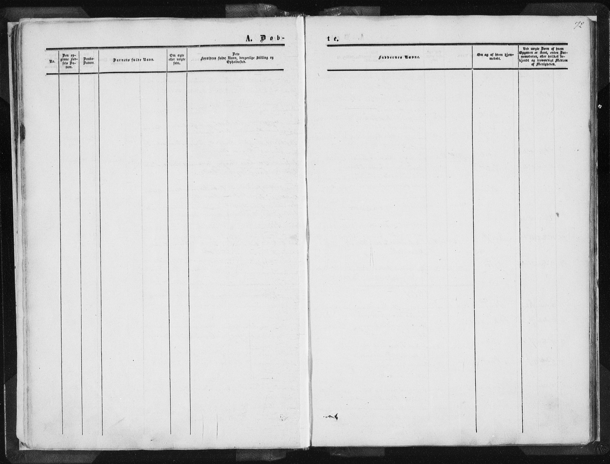 Vikedal sokneprestkontor, AV/SAST-A-101840/01/IV: Parish register (official) no. A 6.1, 1851-1867, p. 72