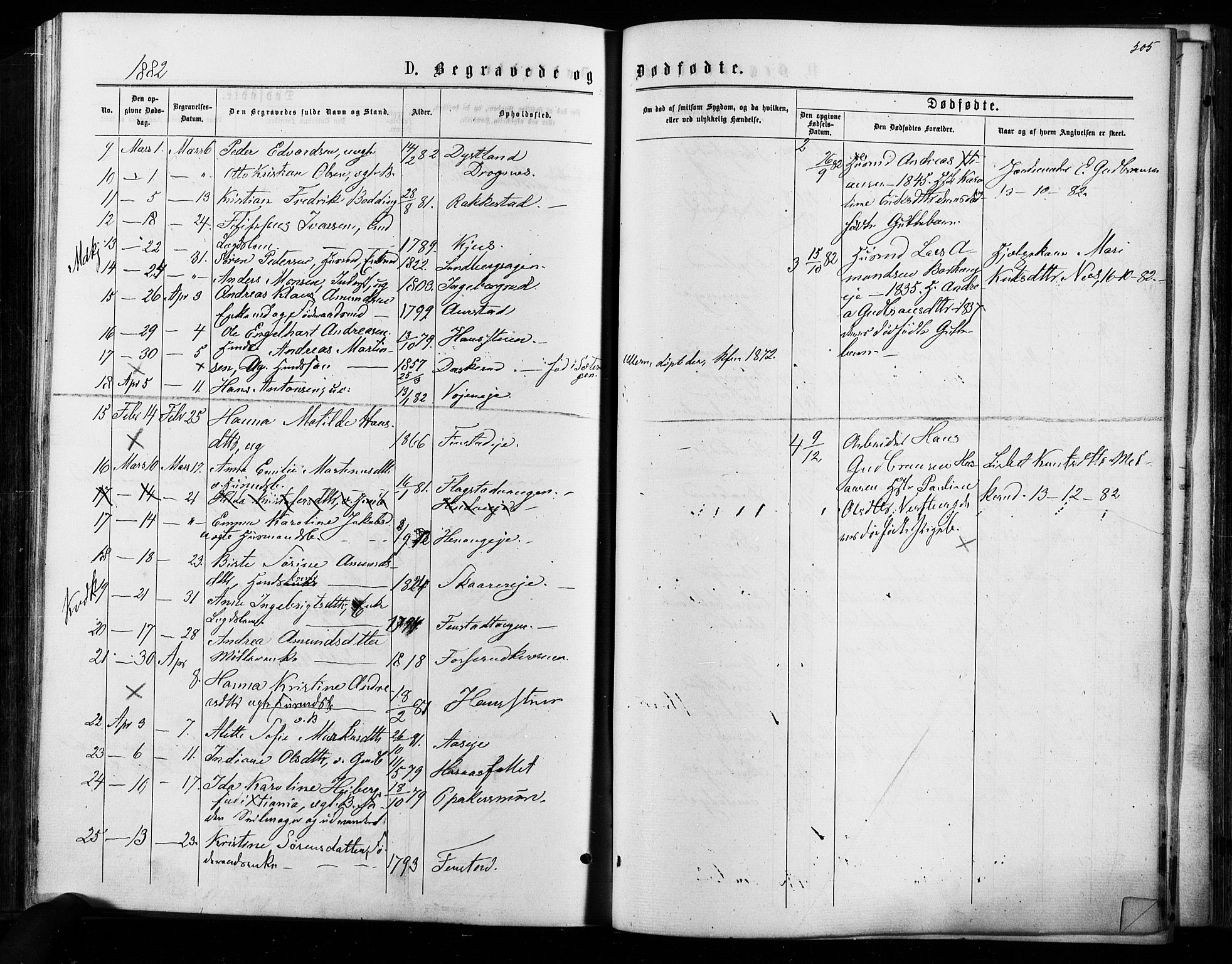 Nes prestekontor Kirkebøker, AV/SAO-A-10410/F/Fa/L0009: Parish register (official) no. I 9, 1875-1882, p. 505