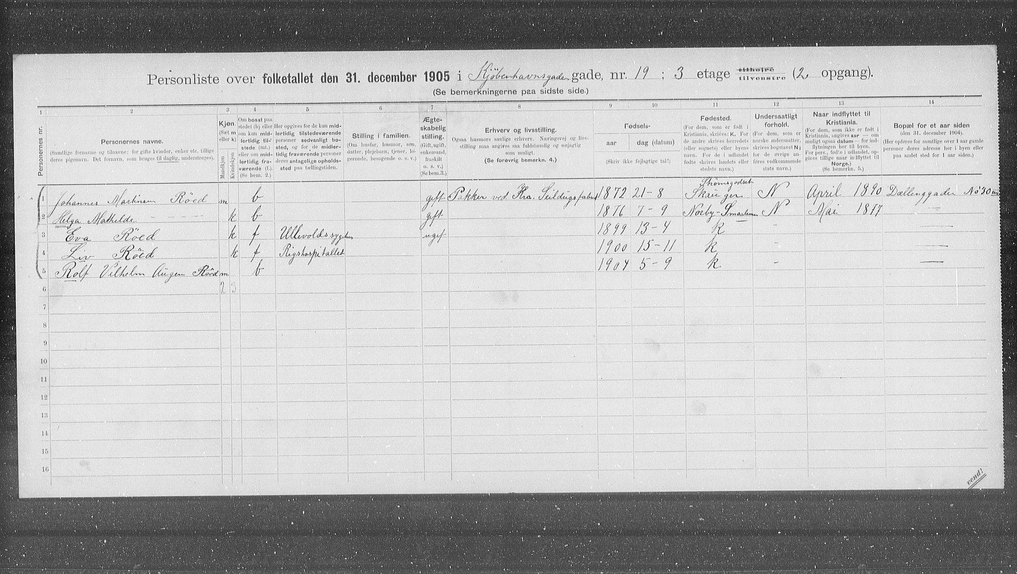 OBA, Municipal Census 1905 for Kristiania, 1905, p. 27075