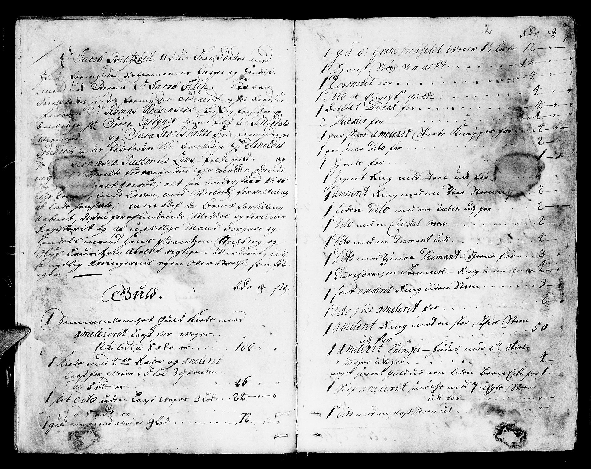 Sunnmøre prosti, AV/SAT-A-6501/I/I1/L0003: Skifteprotokoll, 1707-1716, p. 1b-2a