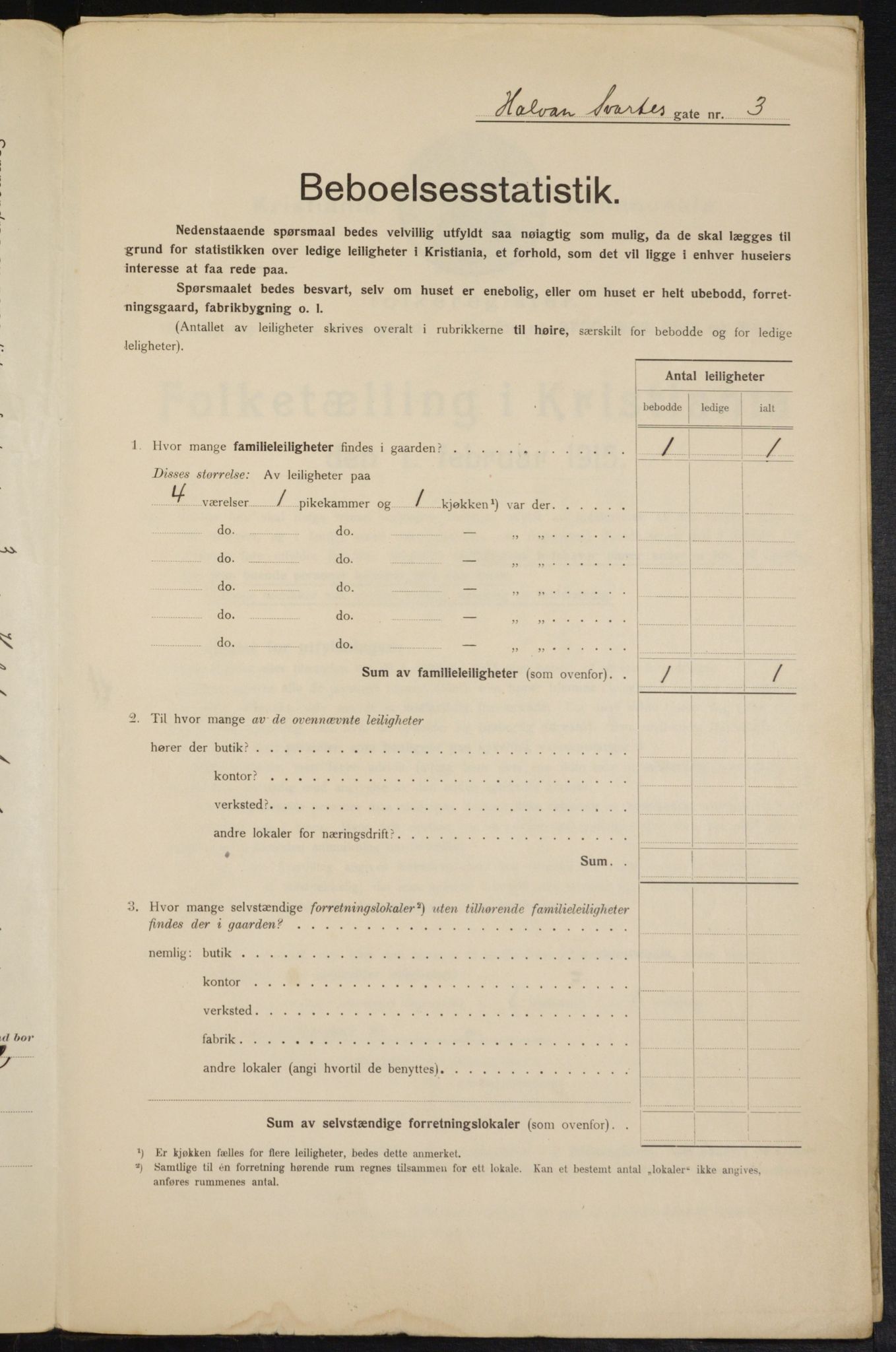 OBA, Municipal Census 1915 for Kristiania, 1915, p. 33741