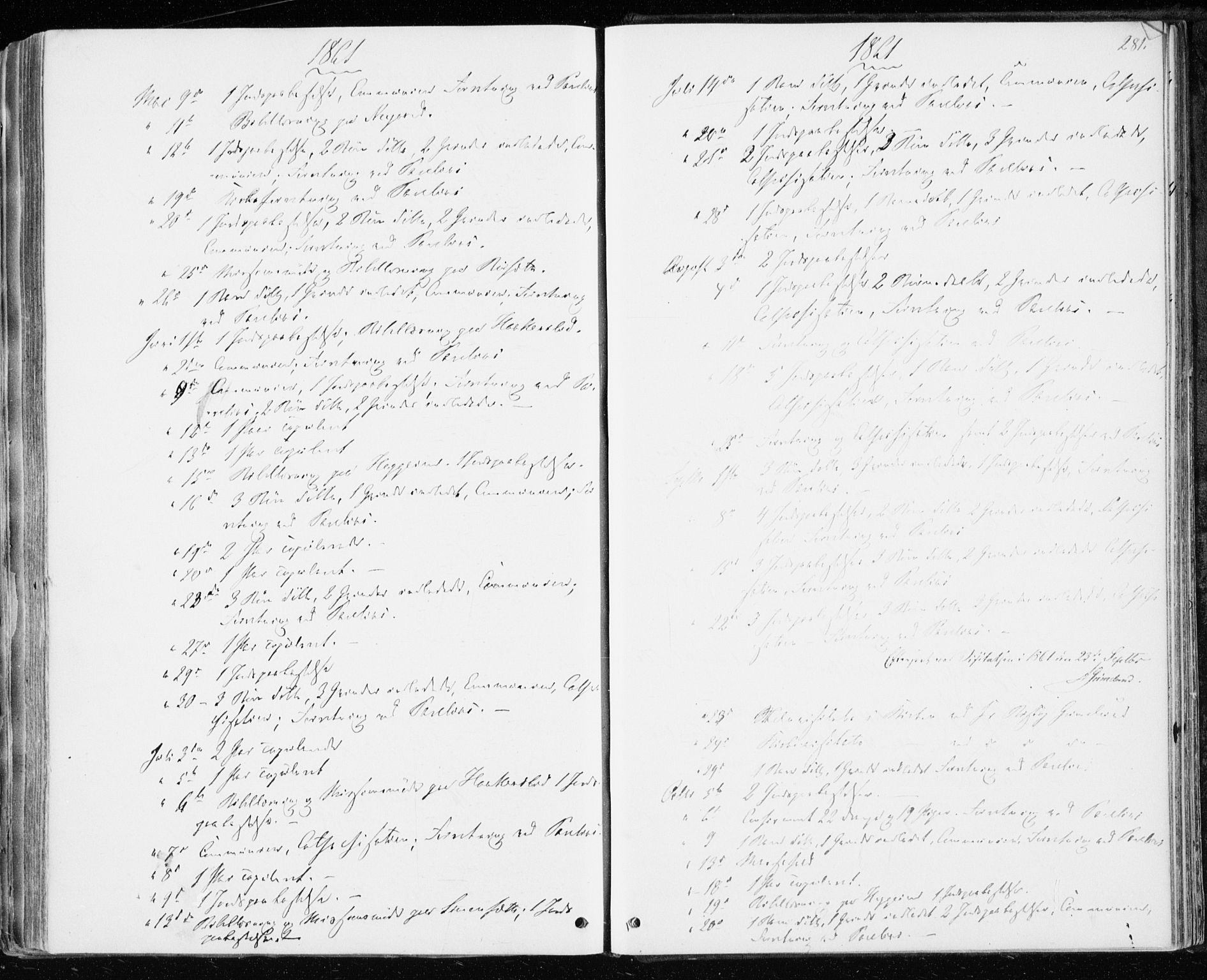 Ministerialprotokoller, klokkerbøker og fødselsregistre - Møre og Romsdal, AV/SAT-A-1454/598/L1067: Parish register (official) no. 598A01, 1858-1871, p. 281