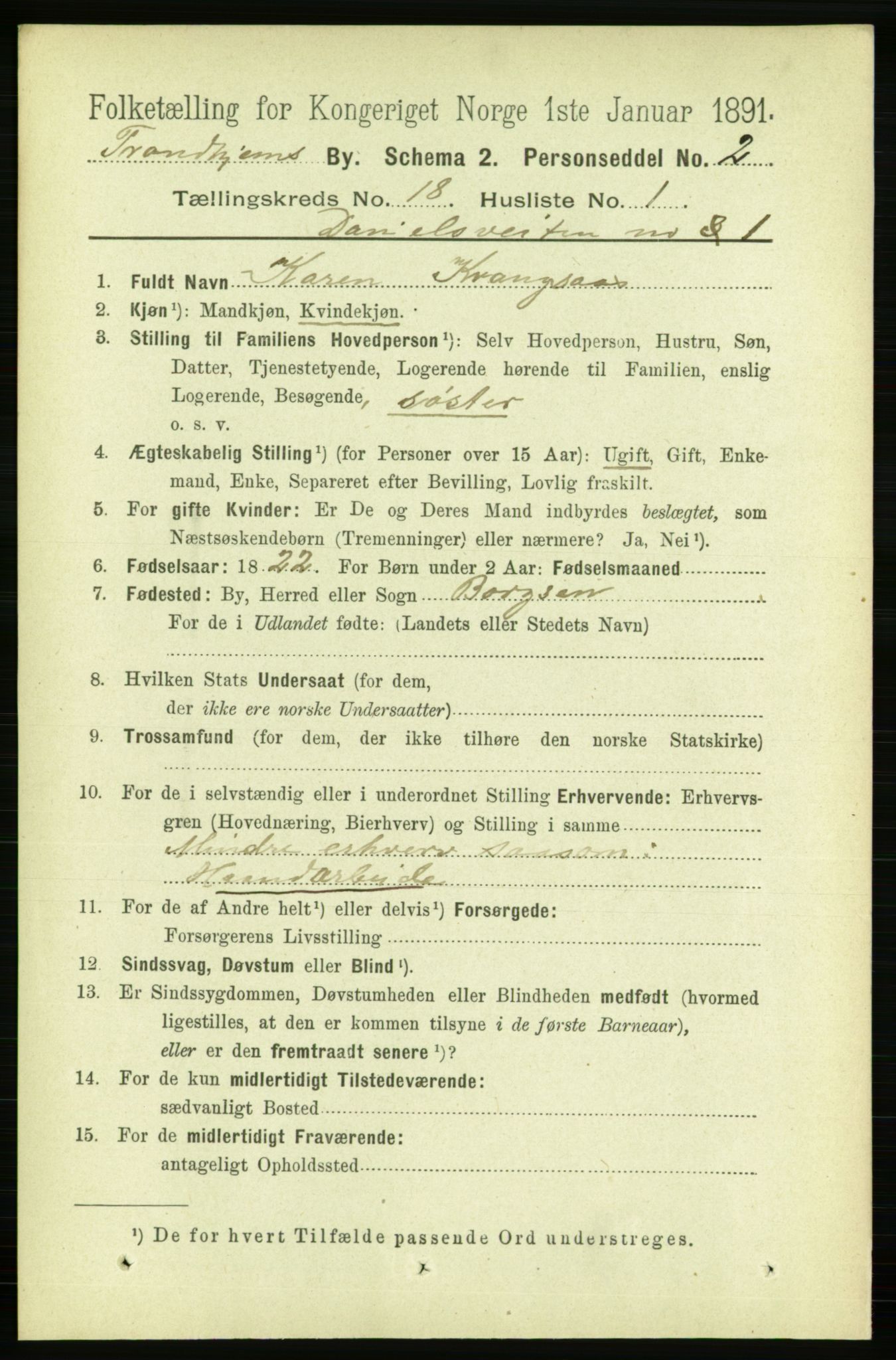 RA, 1891 census for 1601 Trondheim, 1891, p. 13859