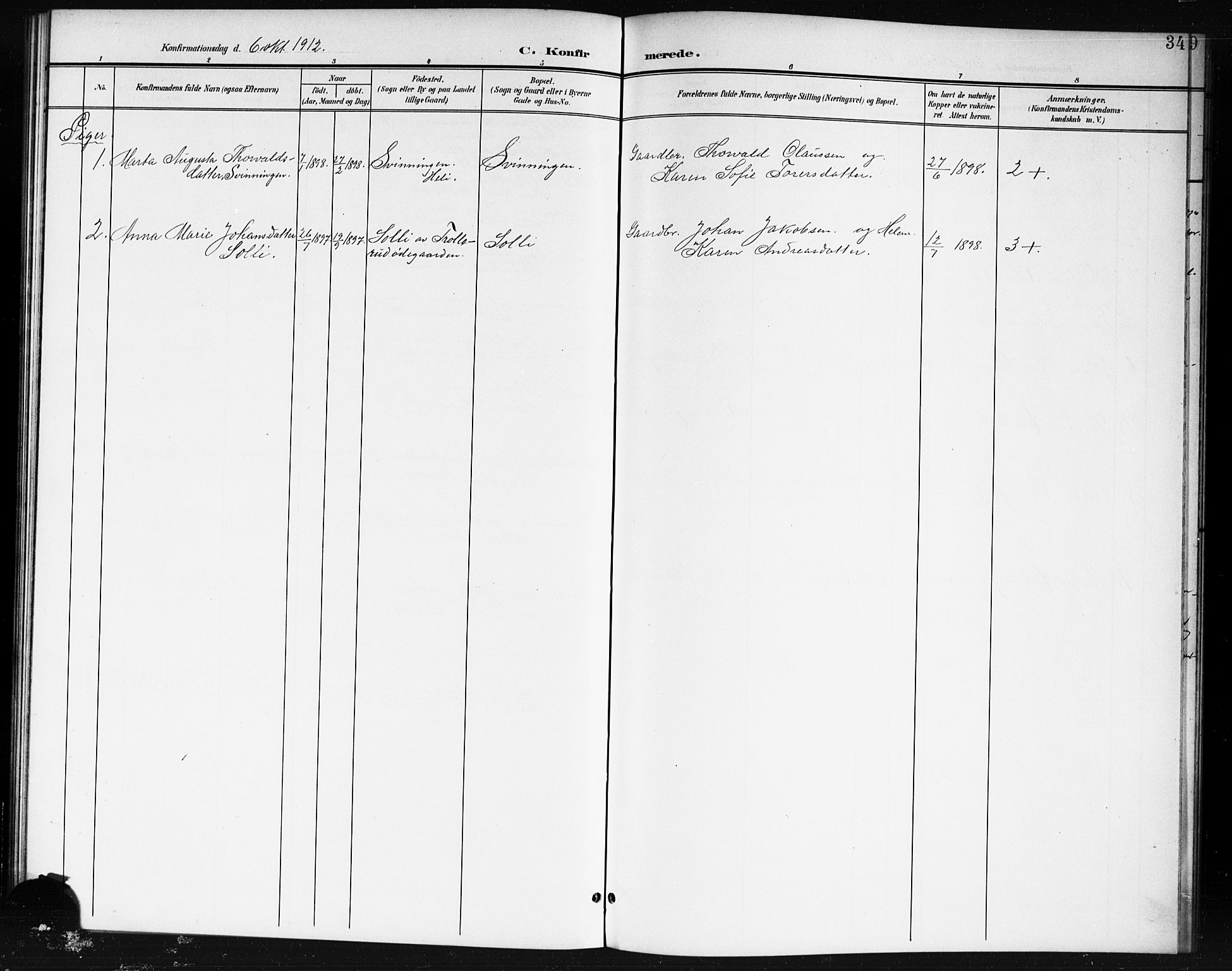 Spydeberg prestekontor Kirkebøker, SAO/A-10924/G/Gc/L0001: Parish register (copy) no. III 1, 1901-1917, p. 34