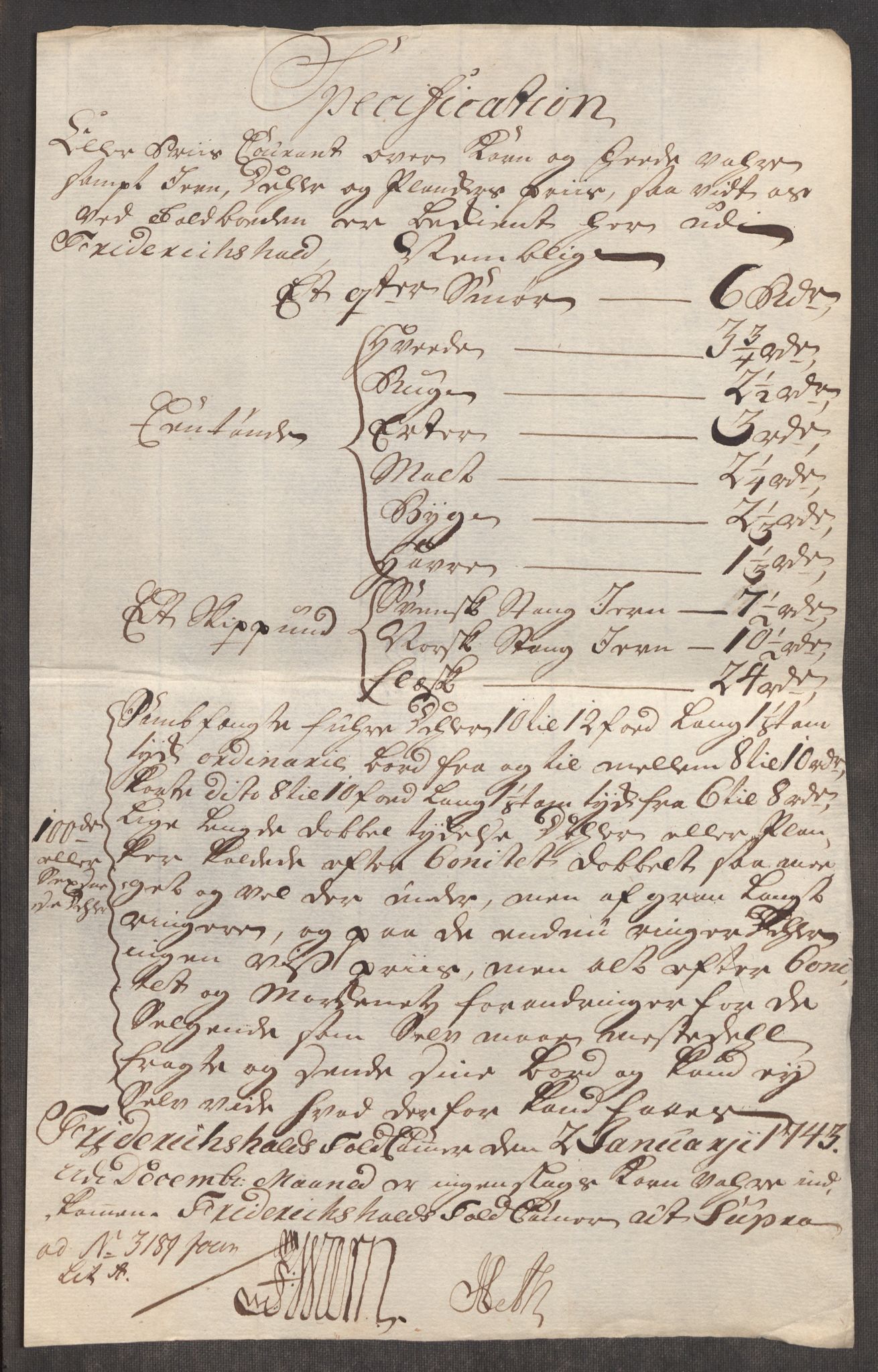Rentekammeret inntil 1814, Realistisk ordnet avdeling, RA/EA-4070/Oe/L0002: [Ø1]: Priskuranter, 1740-1744, p. 405