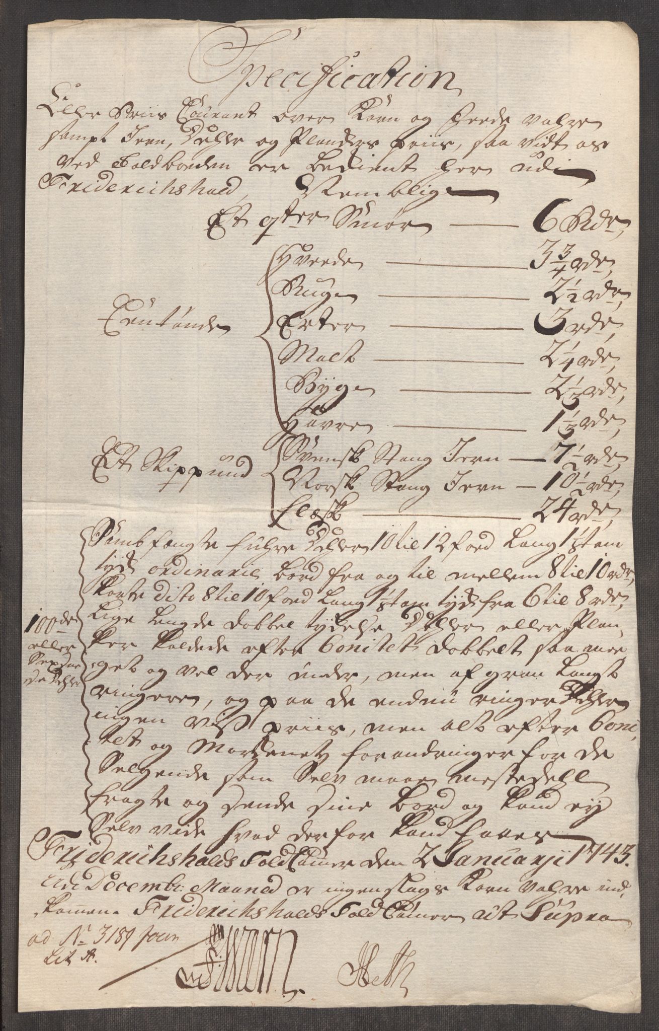 Rentekammeret inntil 1814, Realistisk ordnet avdeling, AV/RA-EA-4070/Oe/L0002: [Ø1]: Priskuranter, 1740-1744, p. 405