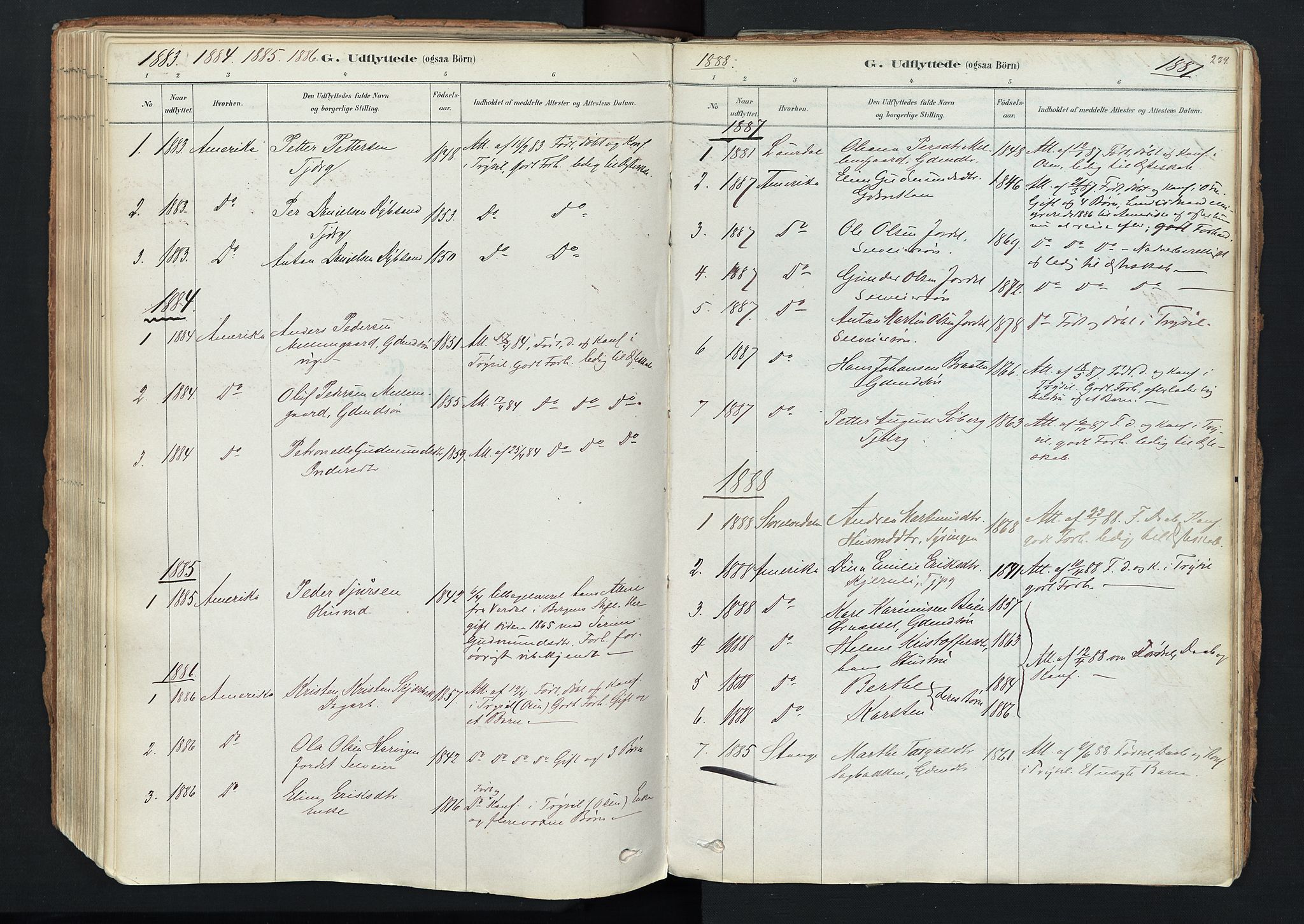 Trysil prestekontor, AV/SAH-PREST-046/H/Ha/Haa/L0011: Parish register (official) no. 11, 1878-1912, p. 239