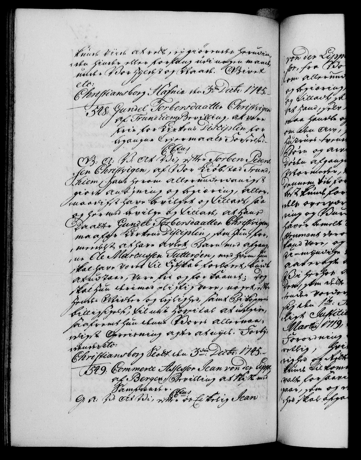 Danske Kanselli 1572-1799, AV/RA-EA-3023/F/Fc/Fca/Fcaa/L0034: Norske registre, 1745-1746, p. 331b