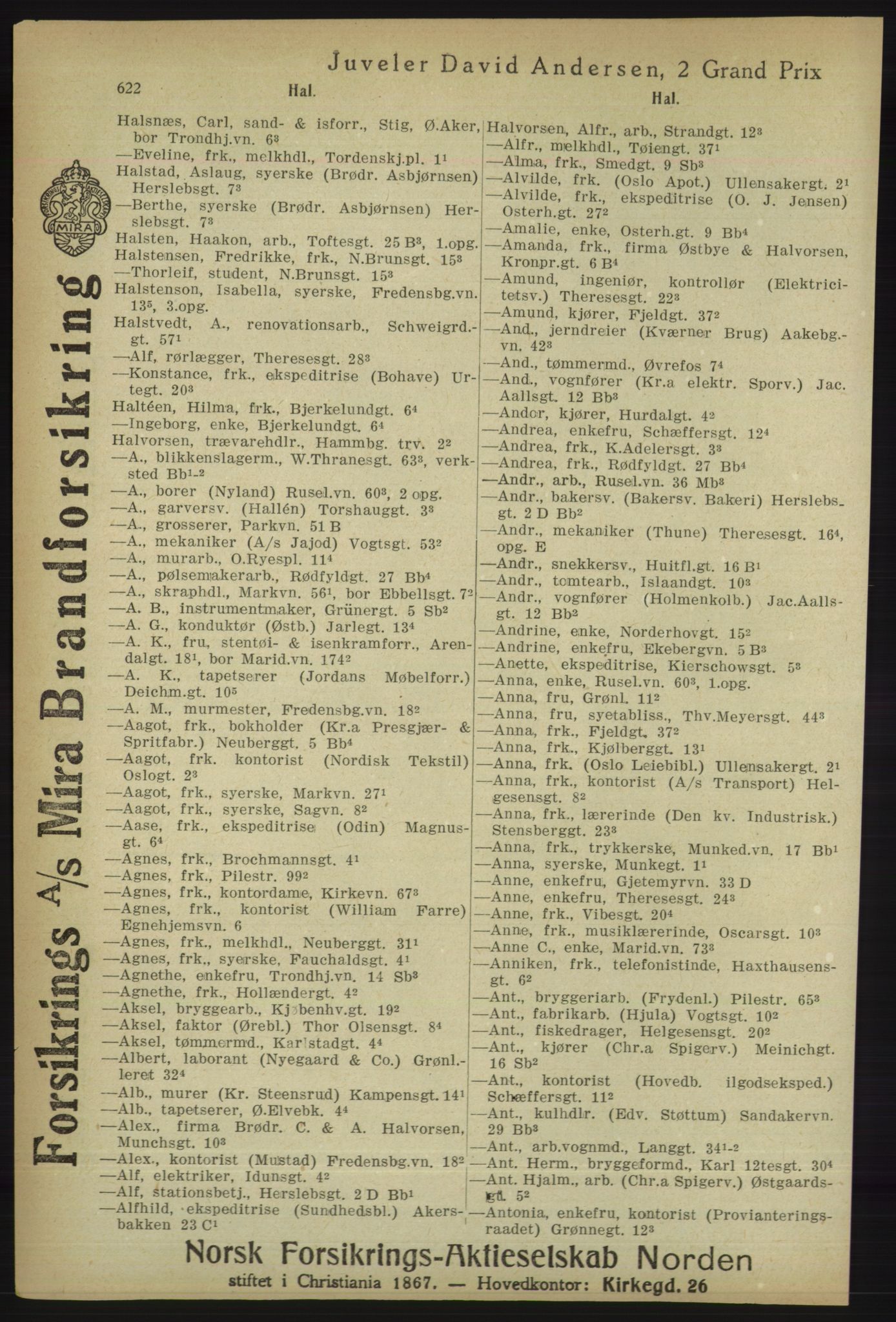 Kristiania/Oslo adressebok, PUBL/-, 1918, p. 647