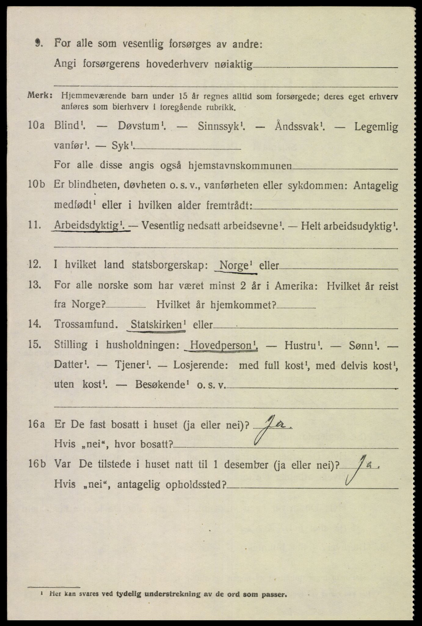 SAK, 1920 census for Holum, 1920, p. 714