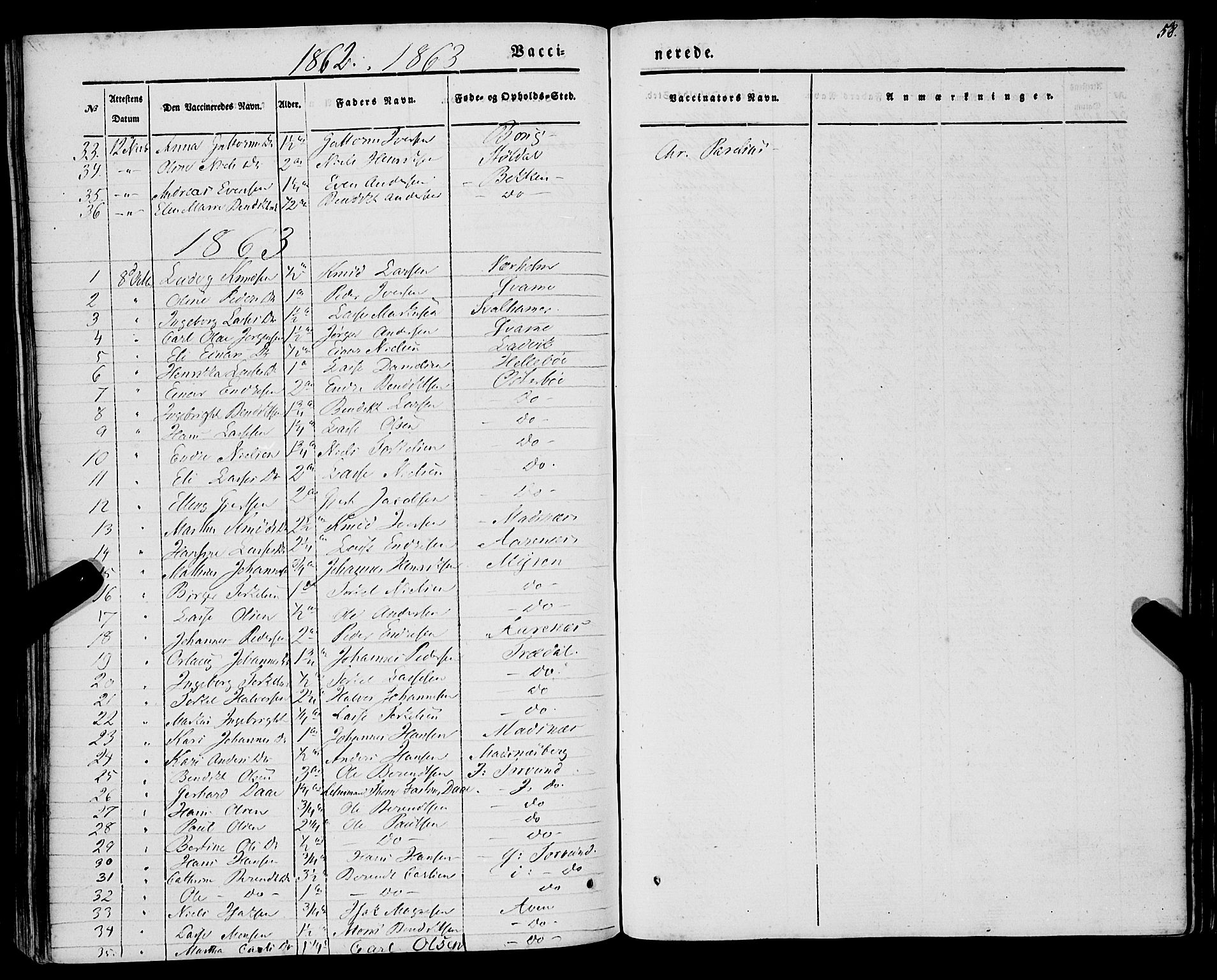 Lavik sokneprestembete, AV/SAB-A-80901: Parish register (official) no. A 3, 1843-1863, p. 58