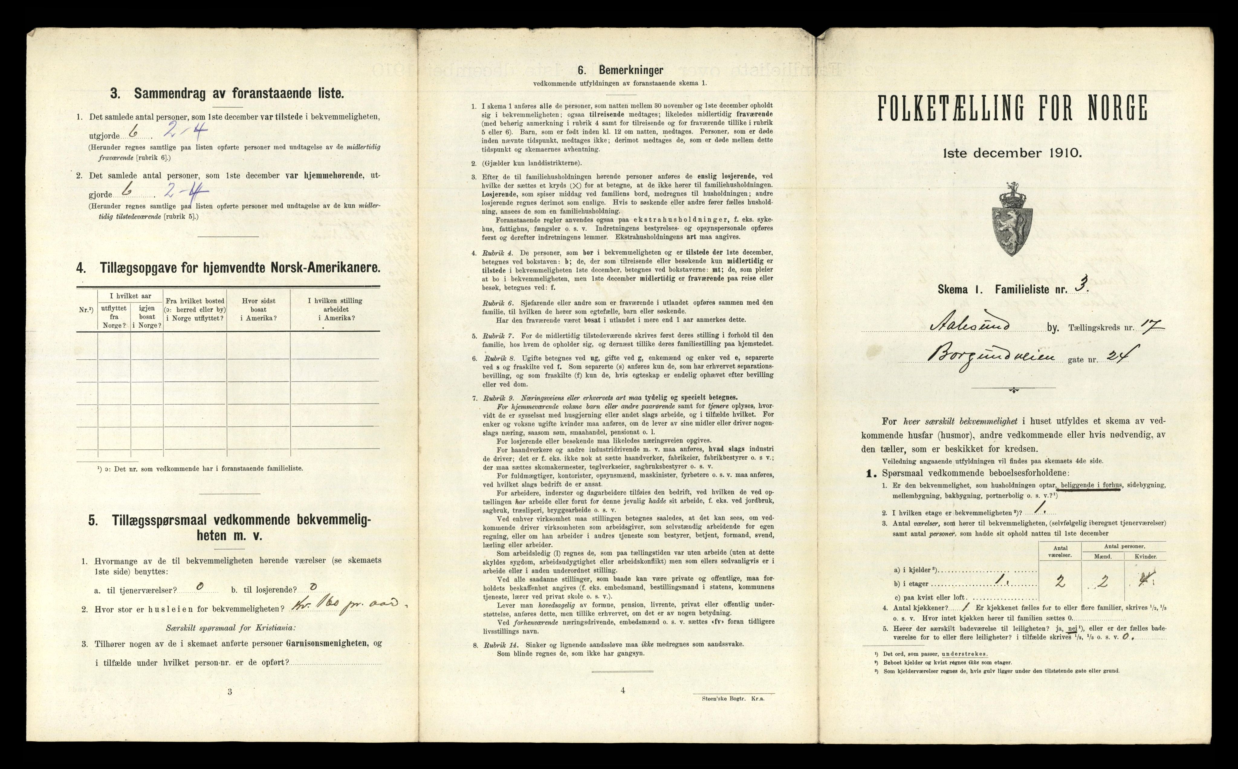 RA, 1910 census for Ålesund, 1910, p. 6551