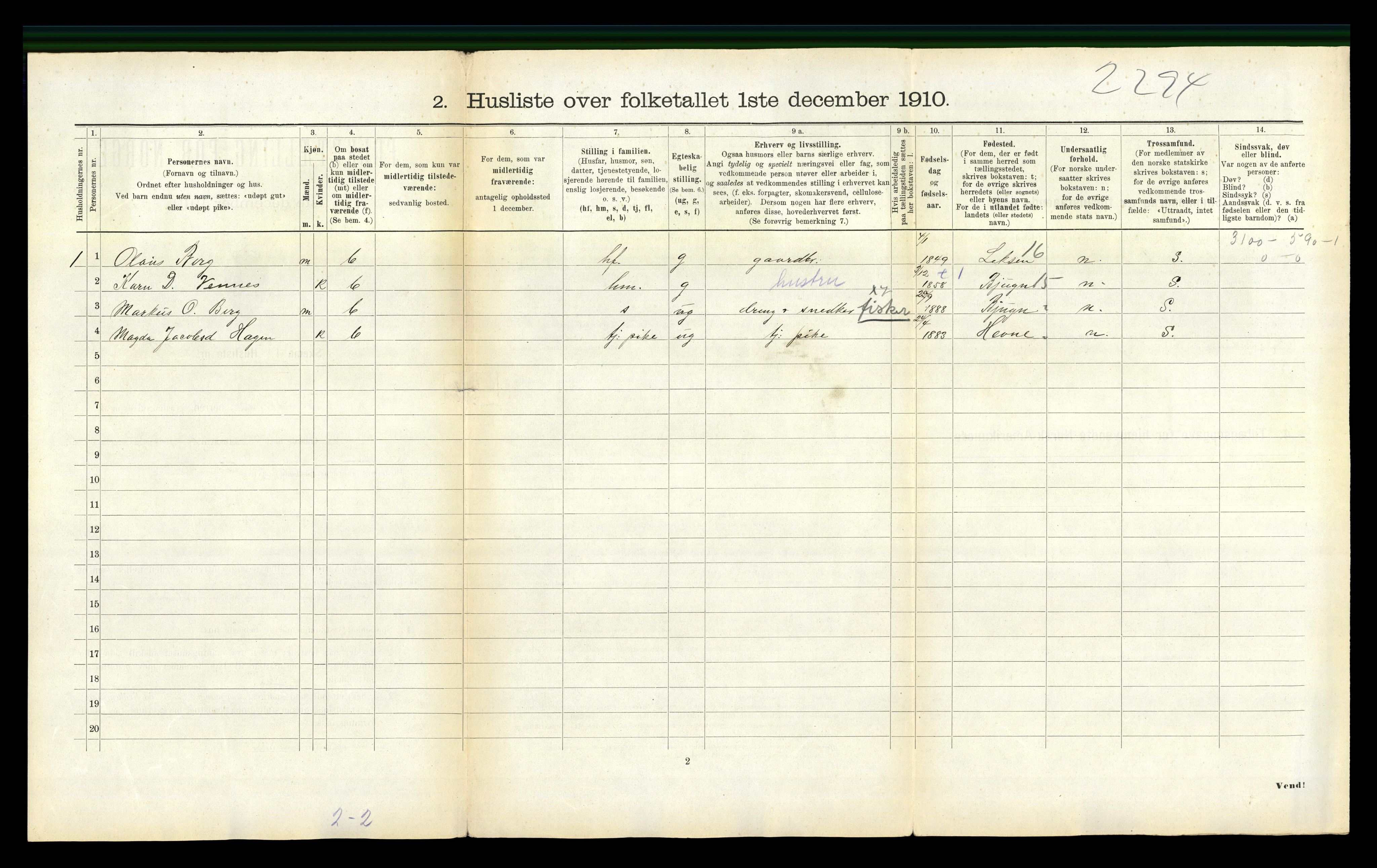 RA, 1910 census for Fillan, 1910, p. 850