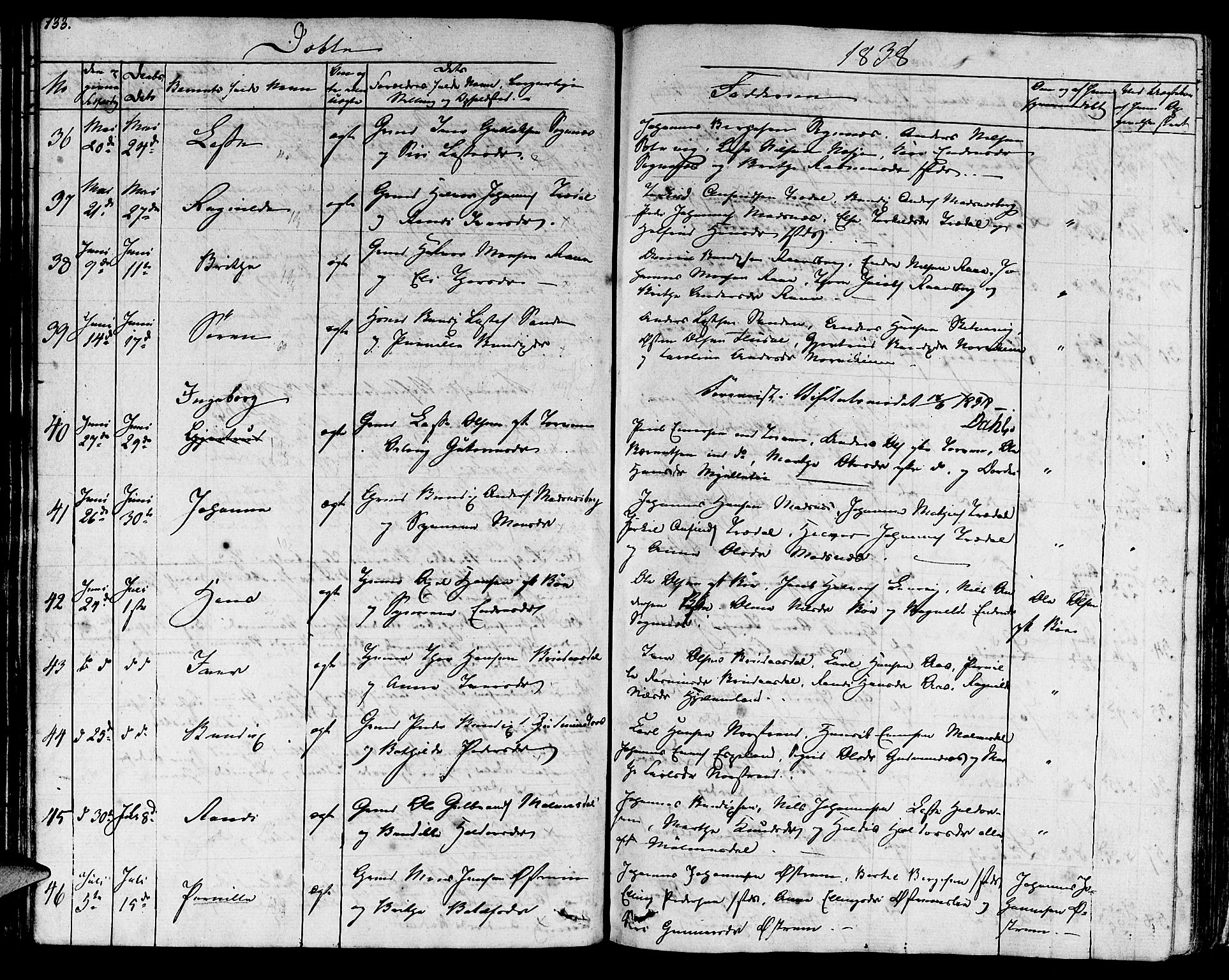 Lavik sokneprestembete, AV/SAB-A-80901: Parish register (official) no. A 2I, 1821-1842, p. 133