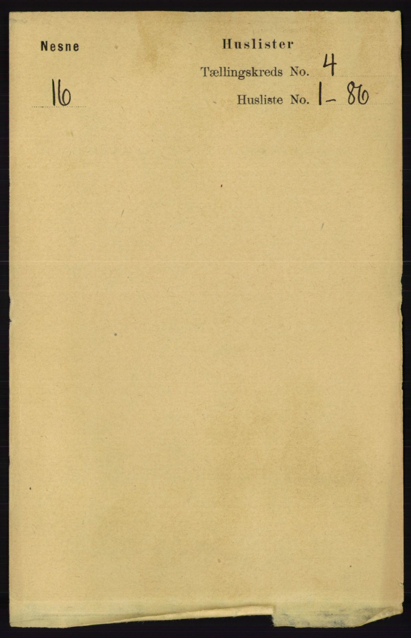 RA, 1891 census for 1828 Nesna, 1891, p. 2086