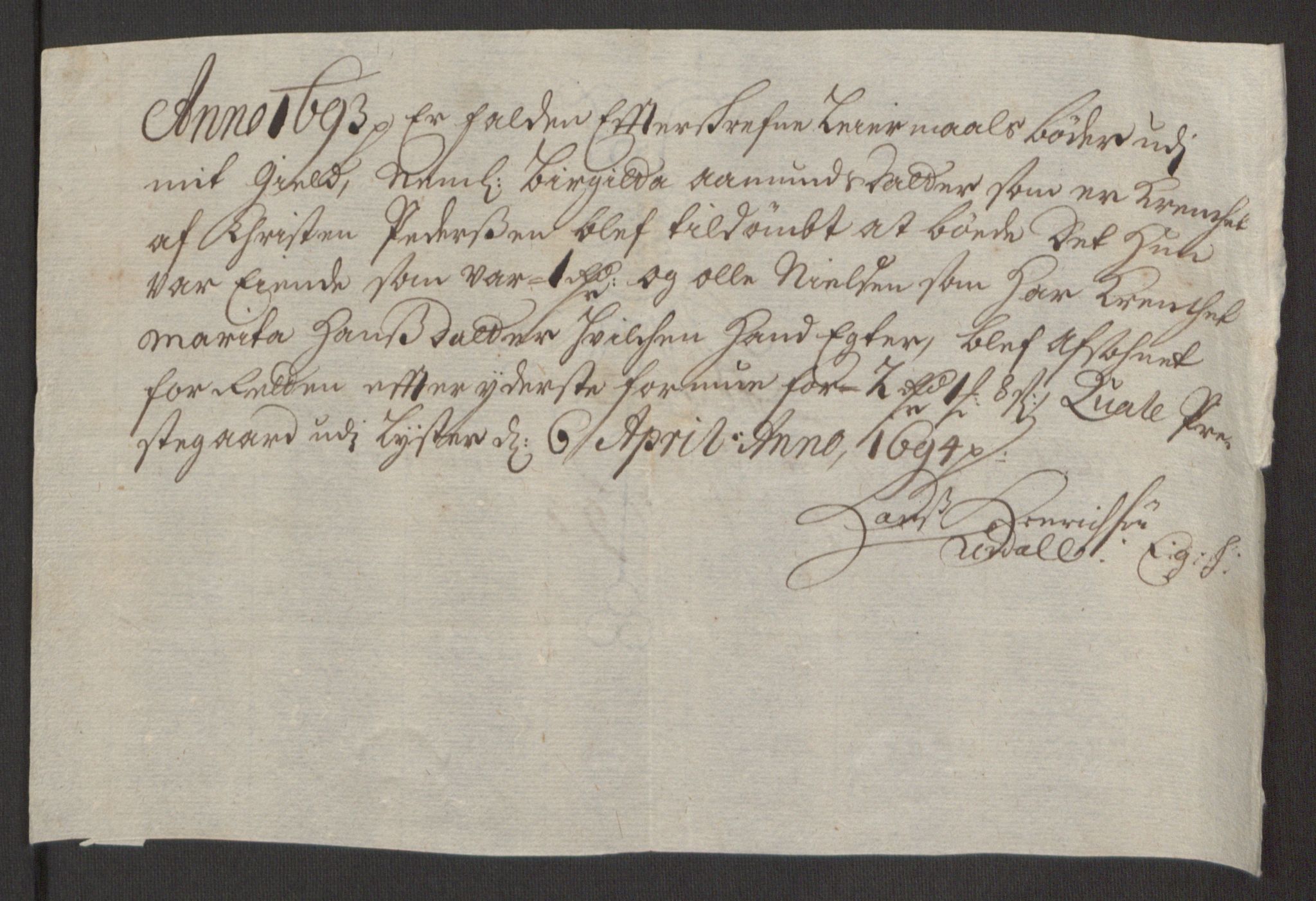 Rentekammeret inntil 1814, Reviderte regnskaper, Fogderegnskap, AV/RA-EA-4092/R52/L3307: Fogderegnskap Sogn, 1693-1694, p. 133