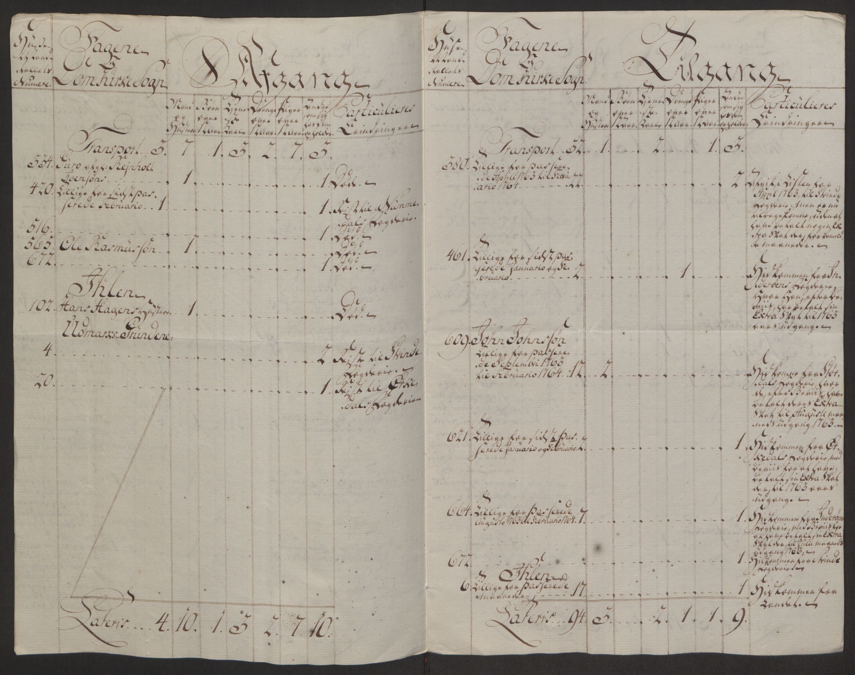 Rentekammeret inntil 1814, Reviderte regnskaper, Byregnskaper, AV/RA-EA-4066/R/Rs/L0516/0001: [S9] Kontribusjonsregnskap / Ekstraskatt, 1762-1767, p. 195