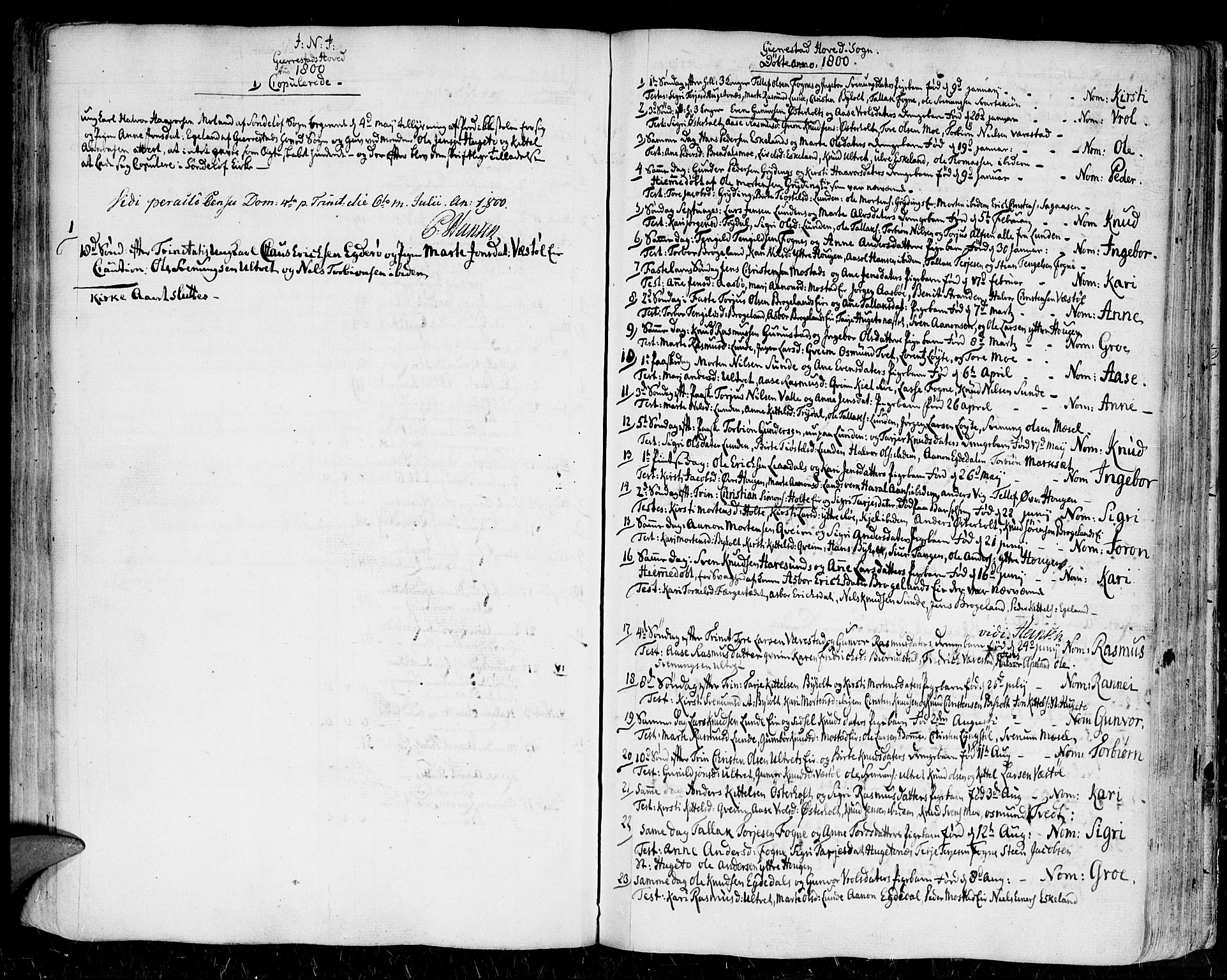 Gjerstad sokneprestkontor, AV/SAK-1111-0014/F/Fa/Faa/L0003: Parish register (official) no. A 3, 1780-1815, p. 76