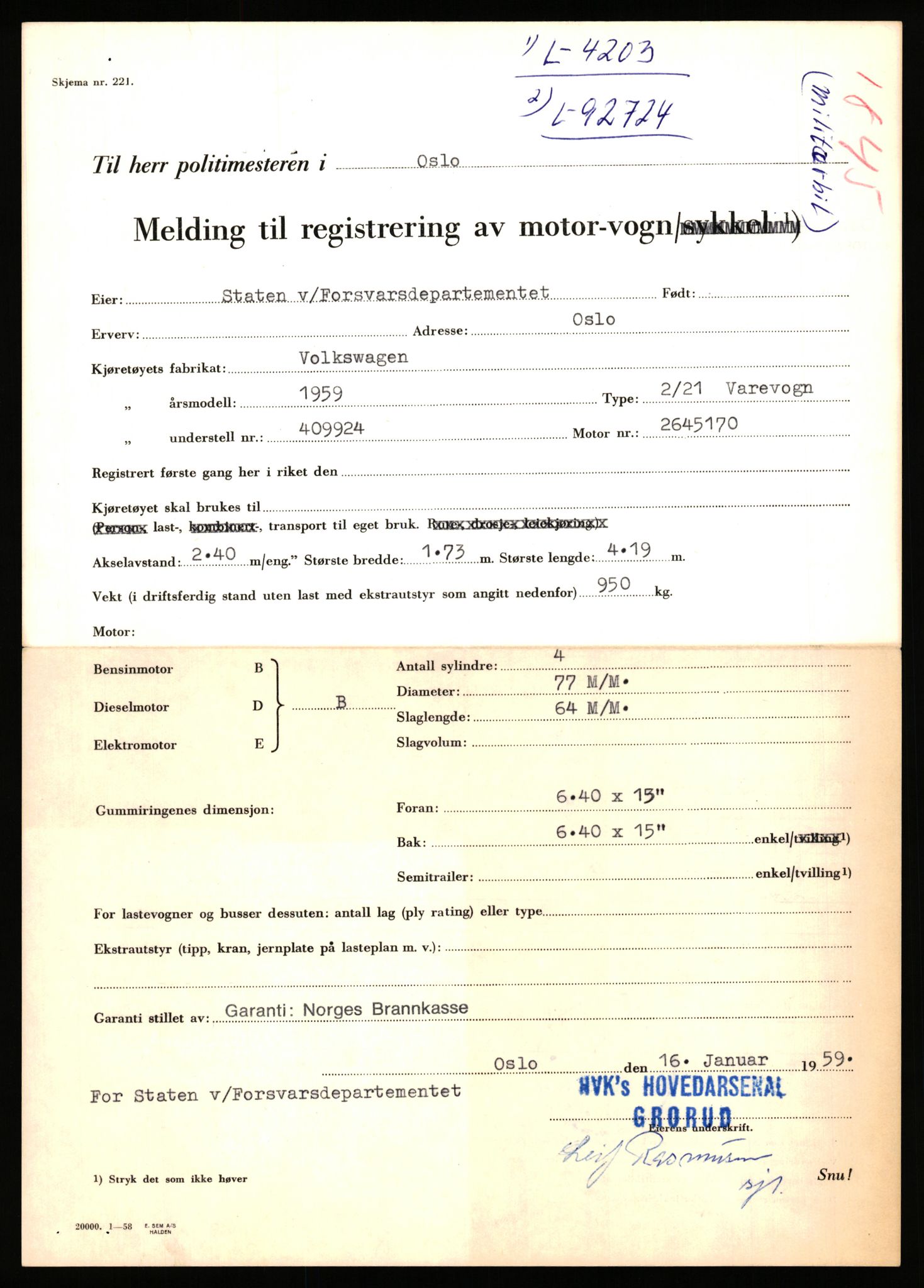 Stavanger trafikkstasjon, AV/SAST-A-101942/0/F/L0012: L-4200 - L-4699, 1930-1971, p. 21