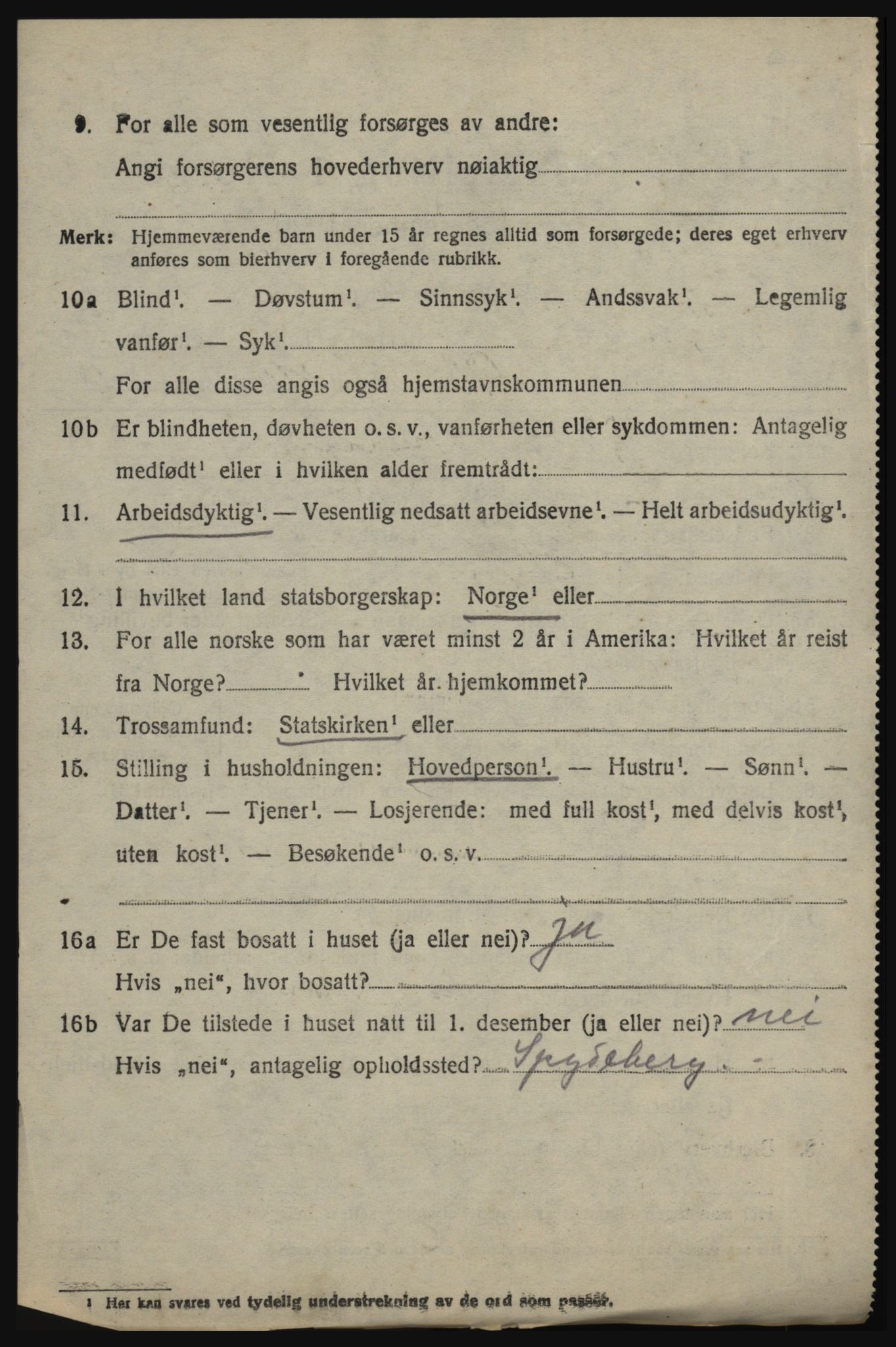 SAO, 1920 census for Øymark, 1920, p. 2496